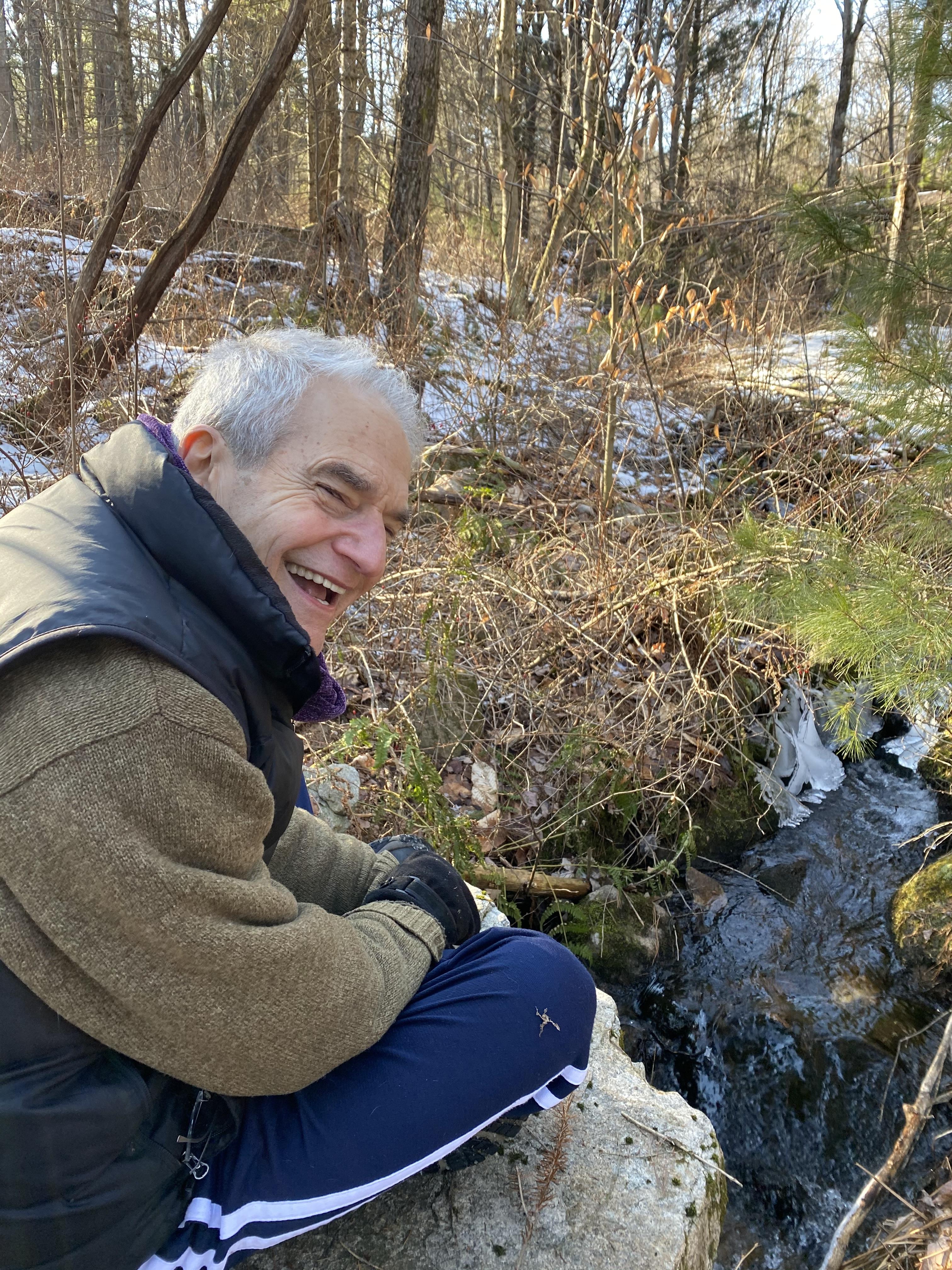 At the Quabbin sitting on the…