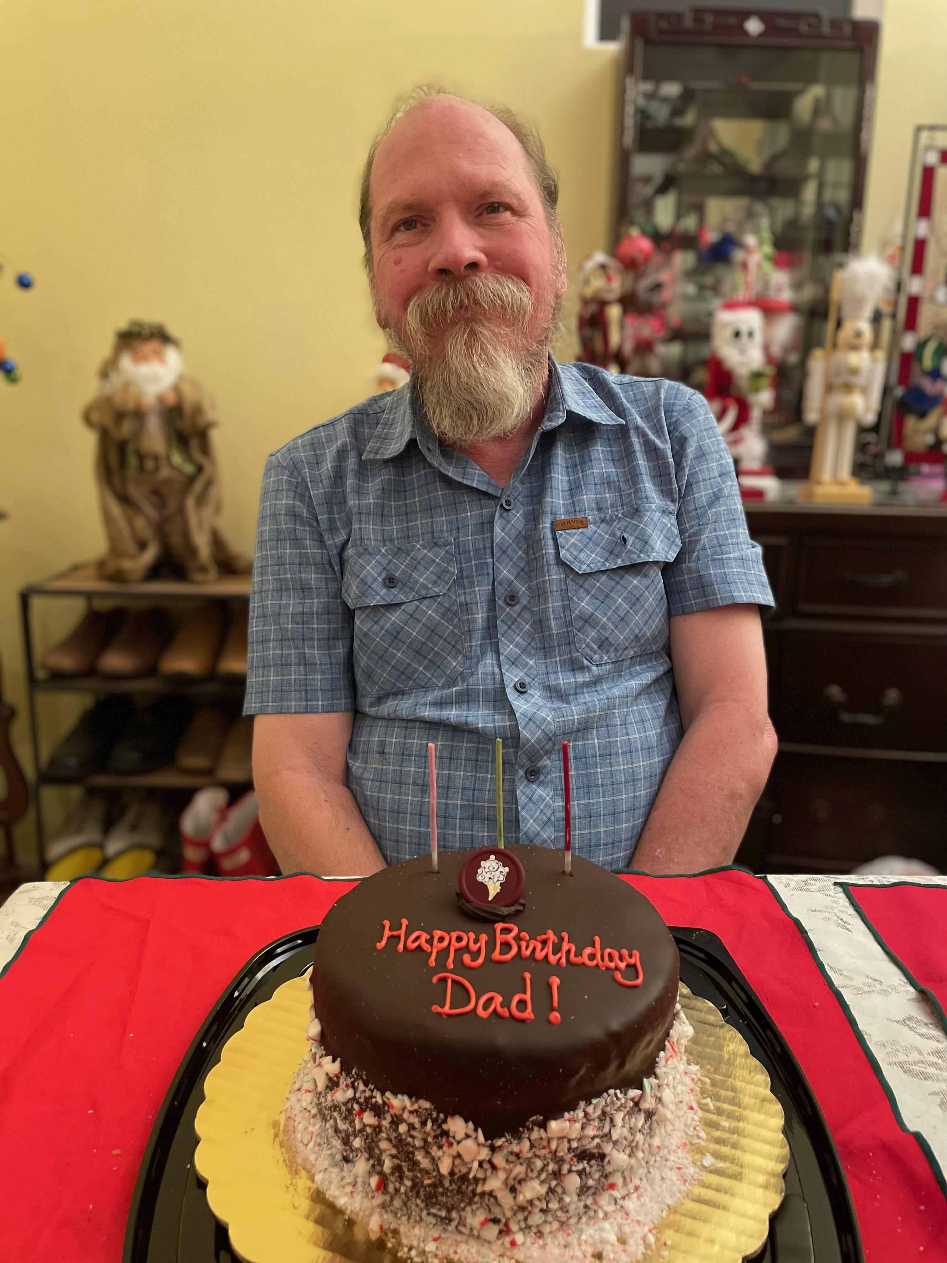 Dan's 64th birthday! At home …