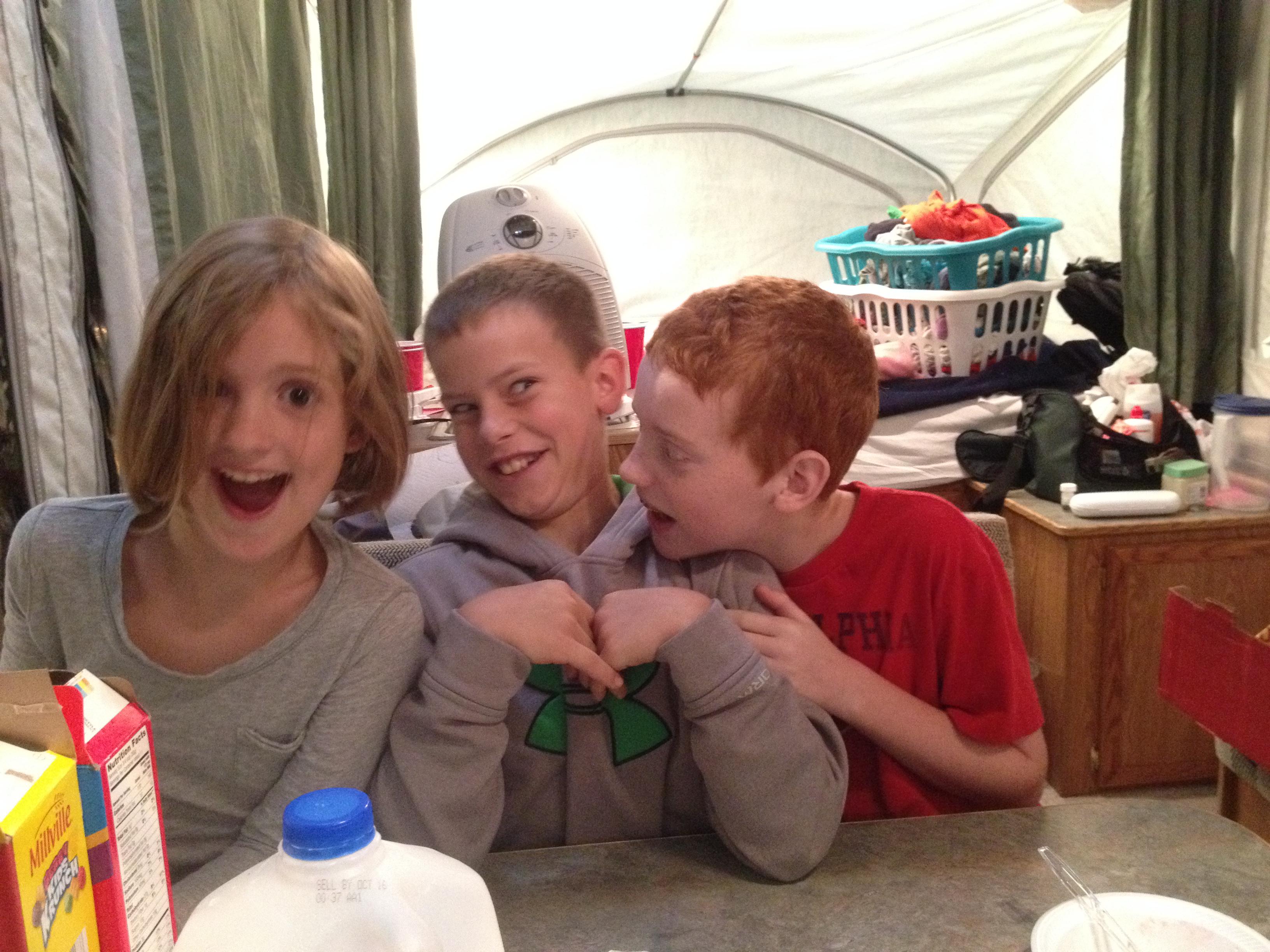 Parker being his goofy self