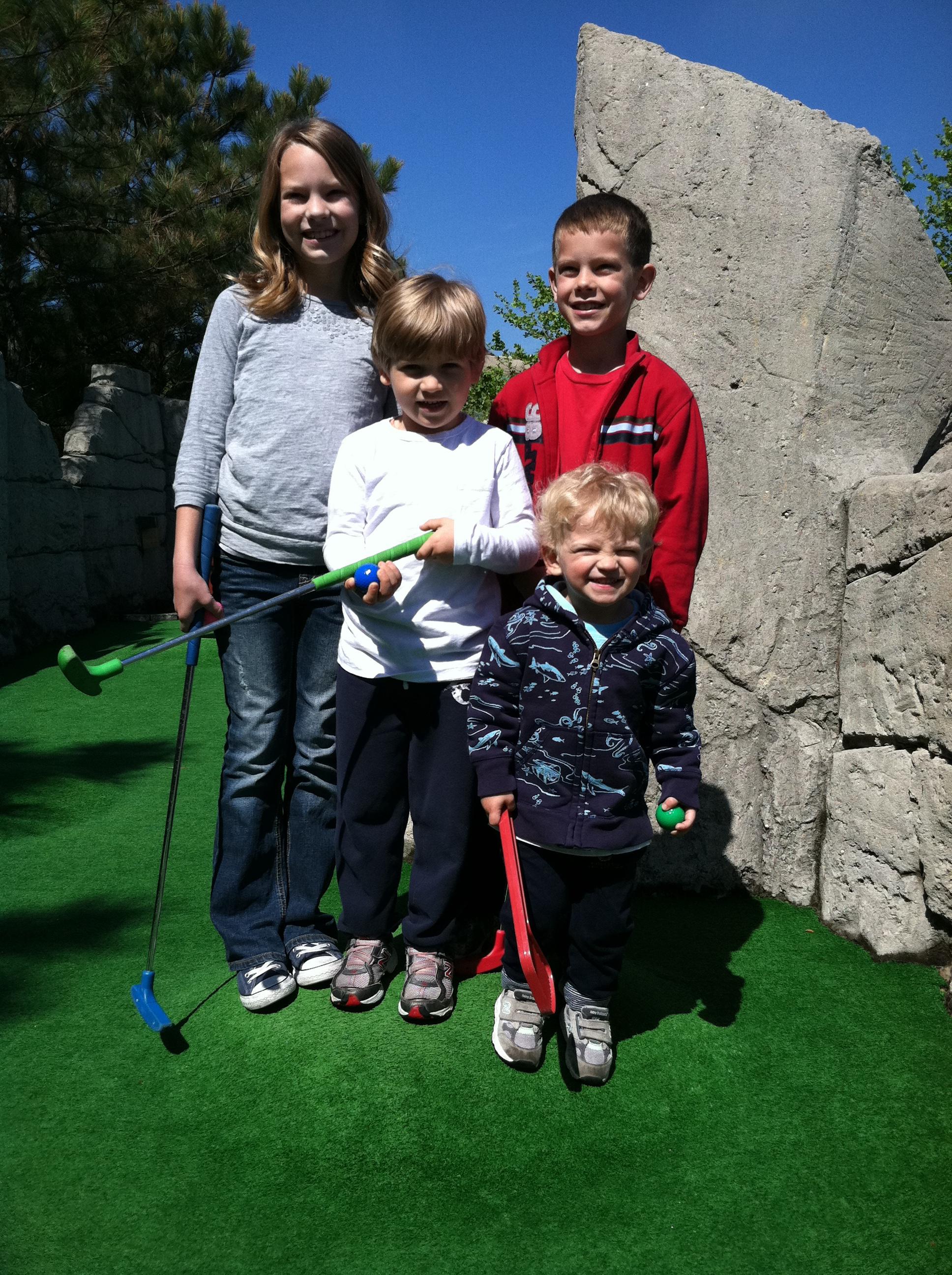 Mini golf at the beach