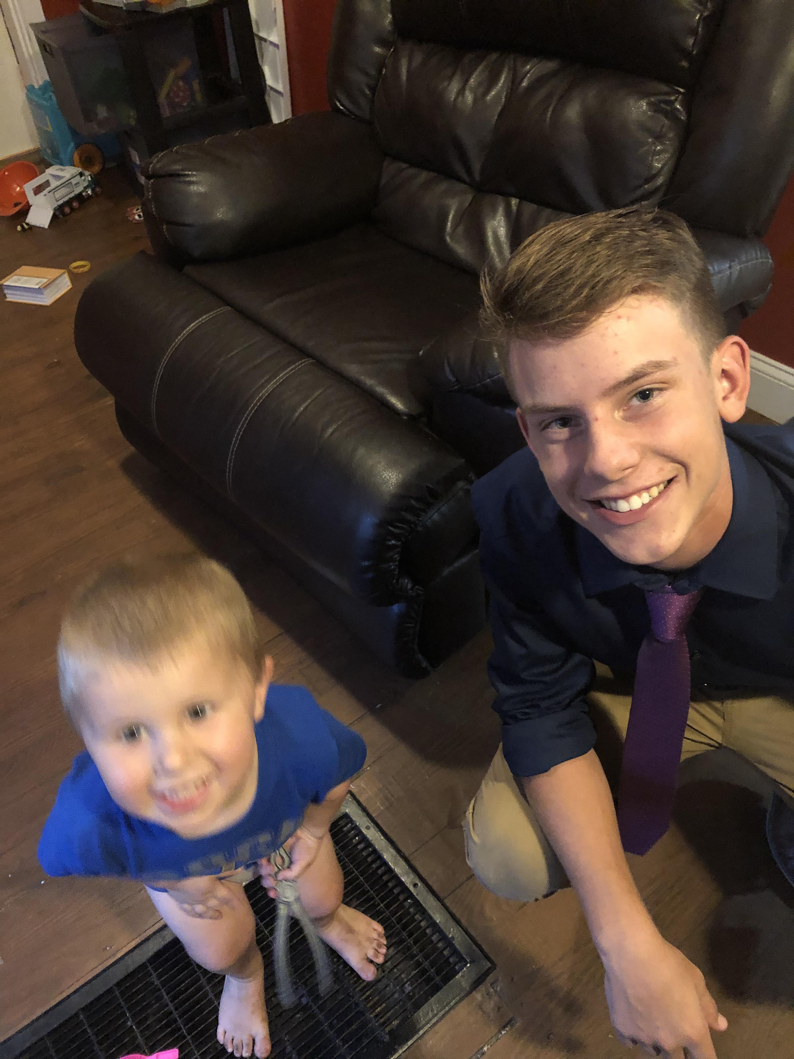 Parker and my nephew Carson, …