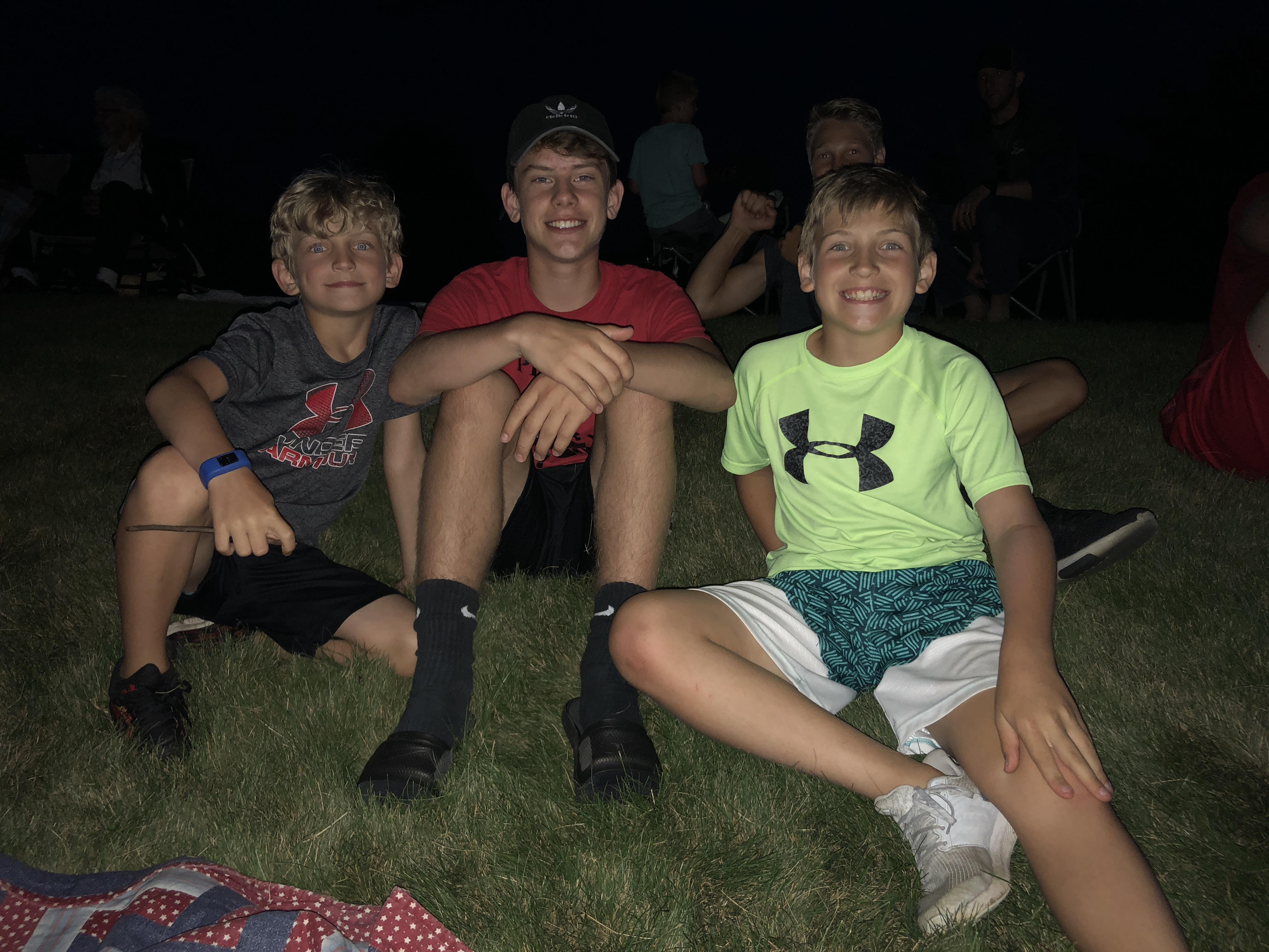 Annual fireworks at intercour…