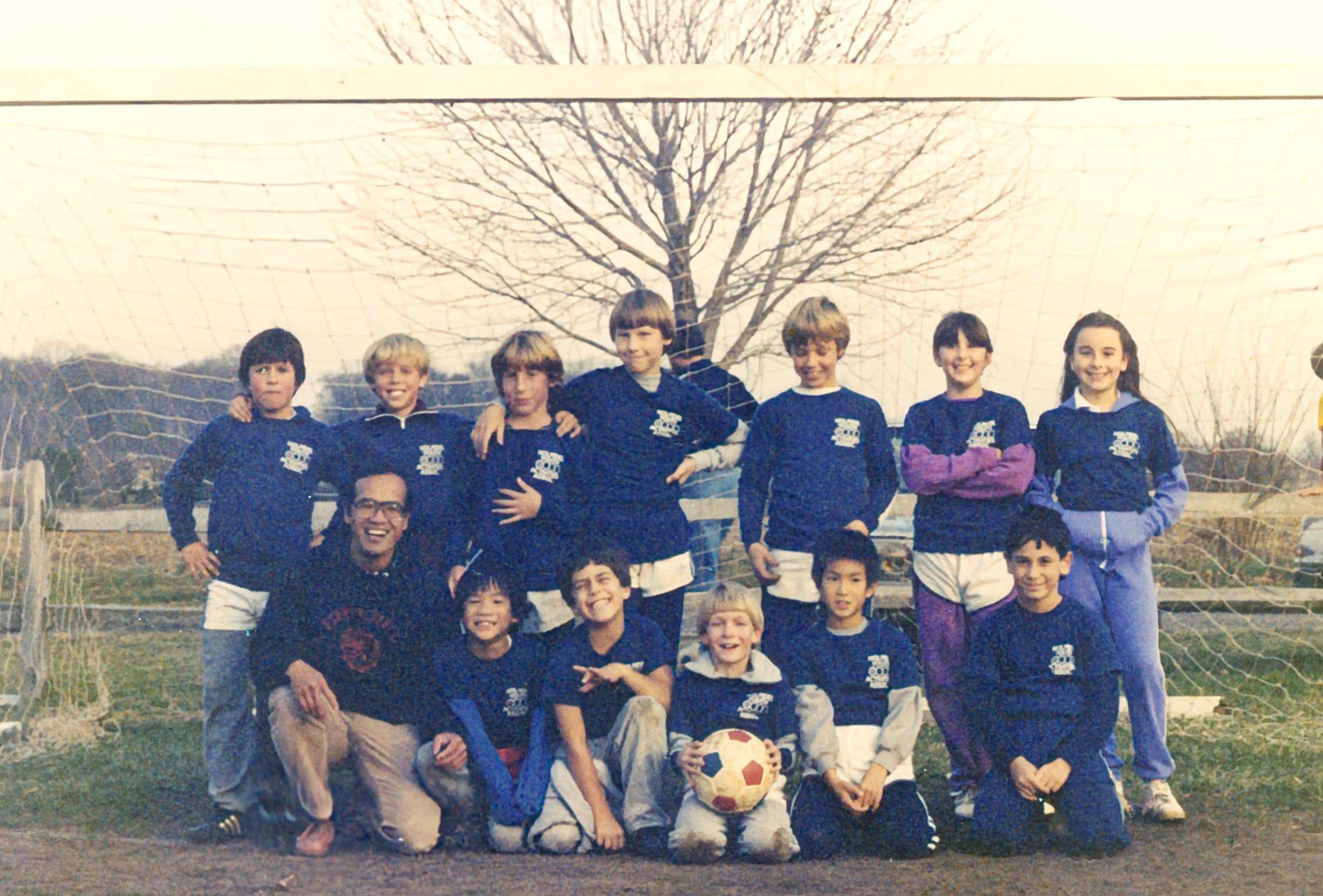 Fu-Tin and his soccer team.