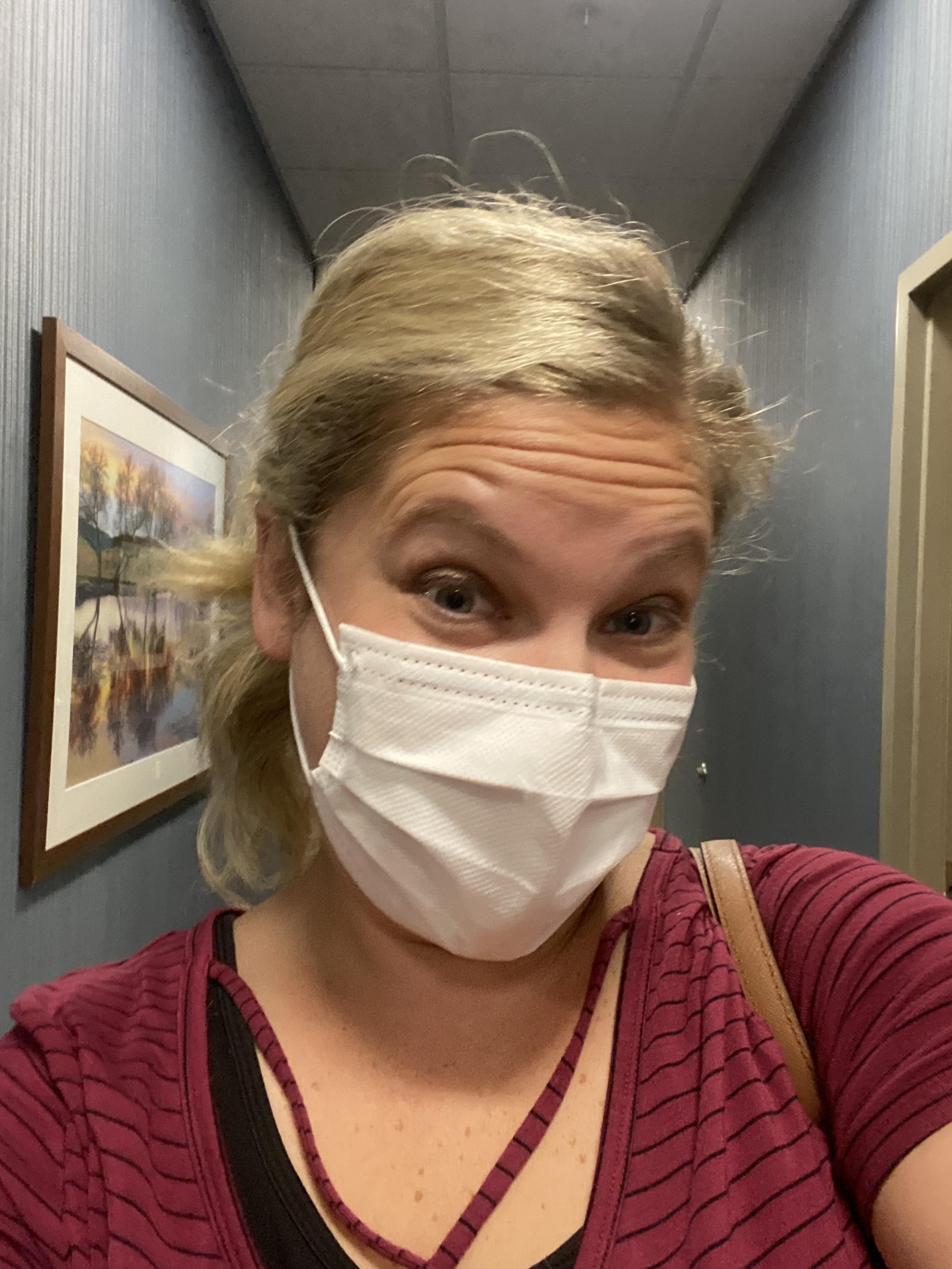 Courtney snuck a selfie with …