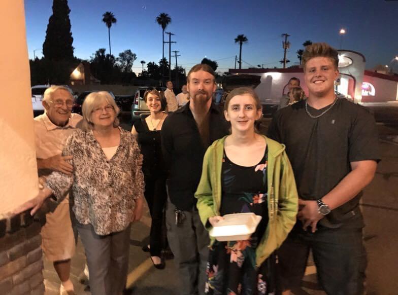 Declan with grandparents and …