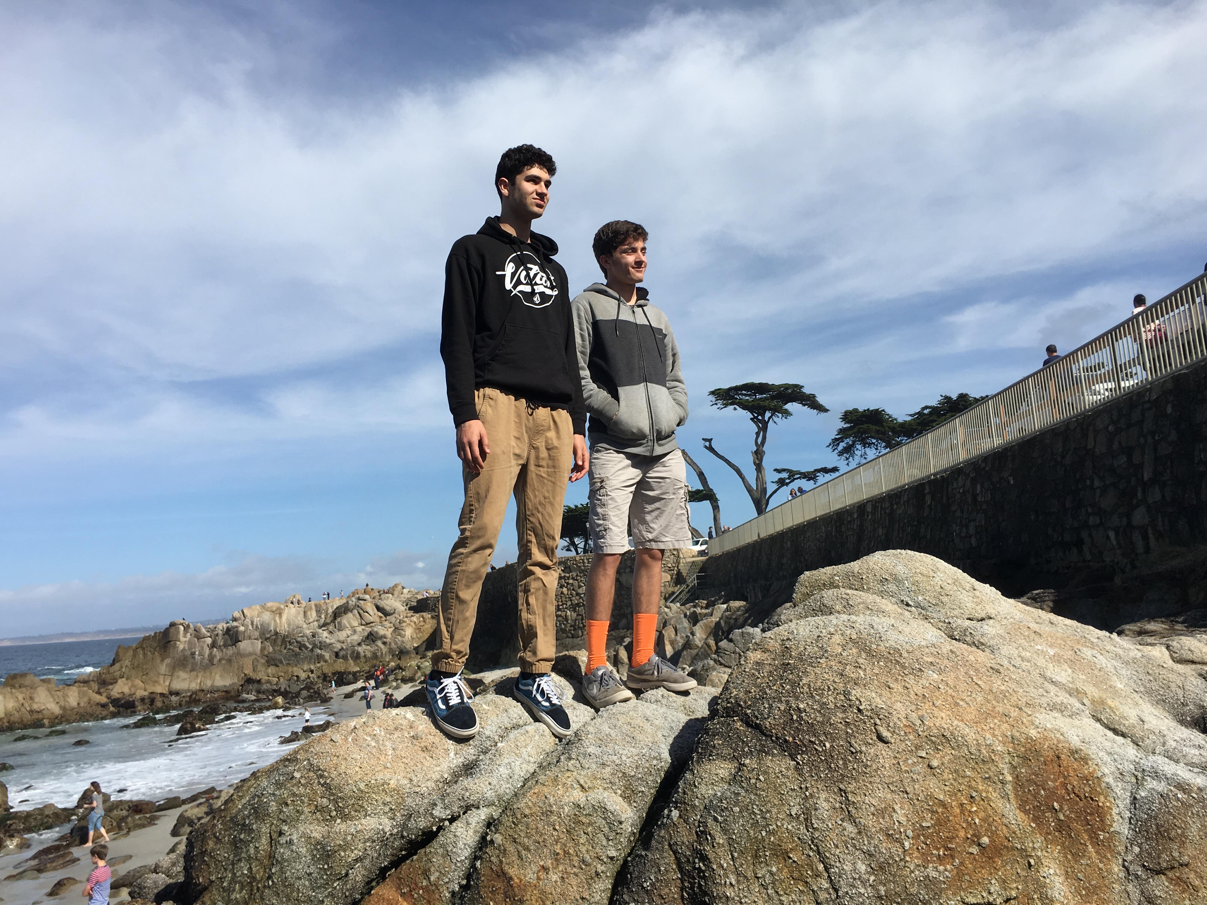 Tyson and Rai climbing the ro…