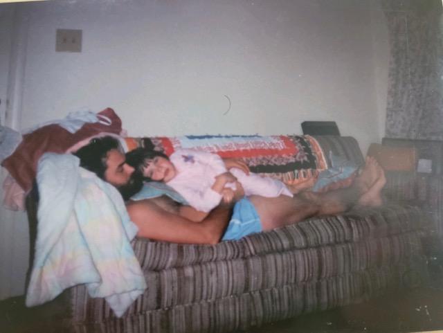 Dad and Megan taking a snooze.