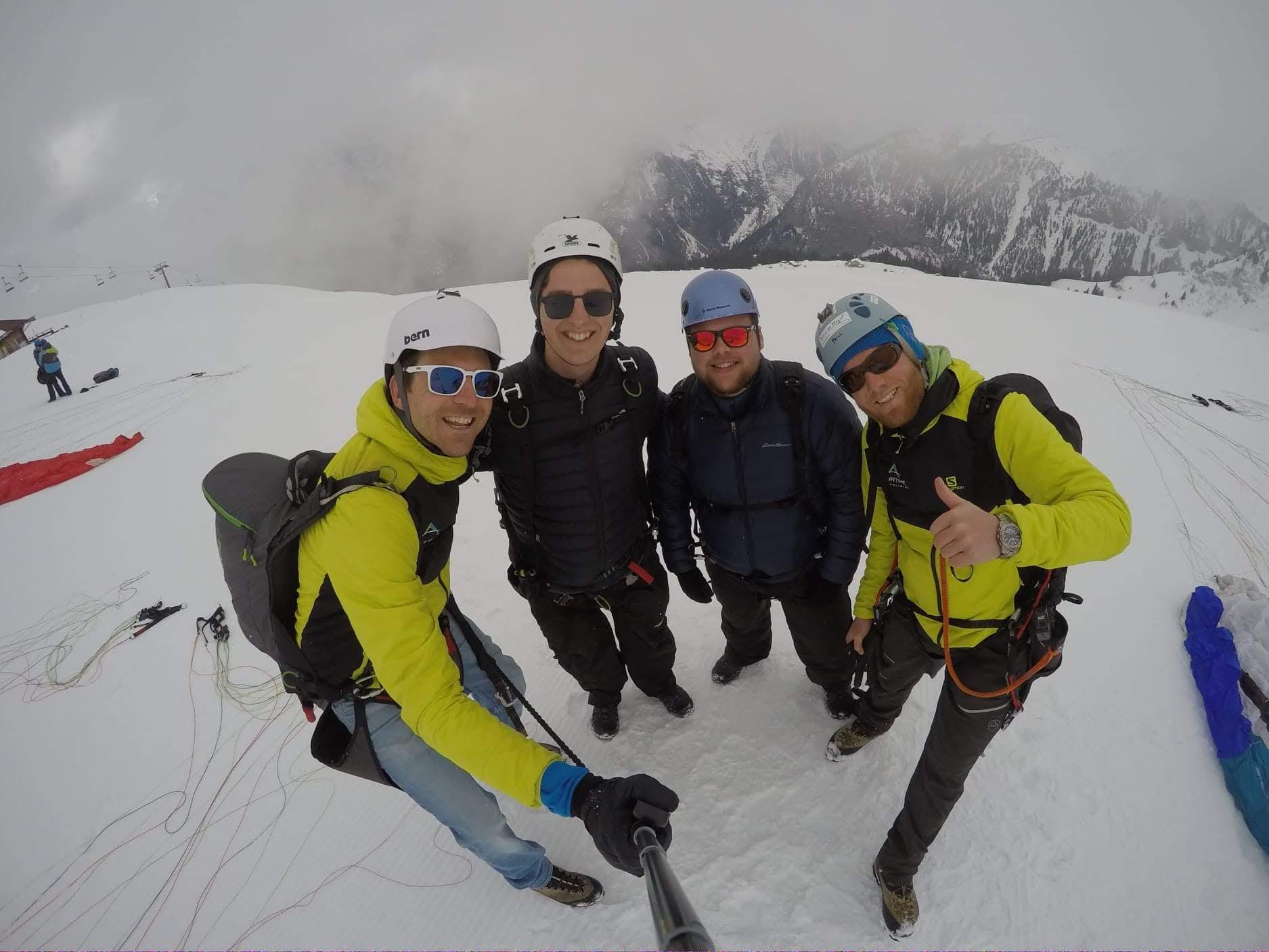 About to take off - paraglidi…