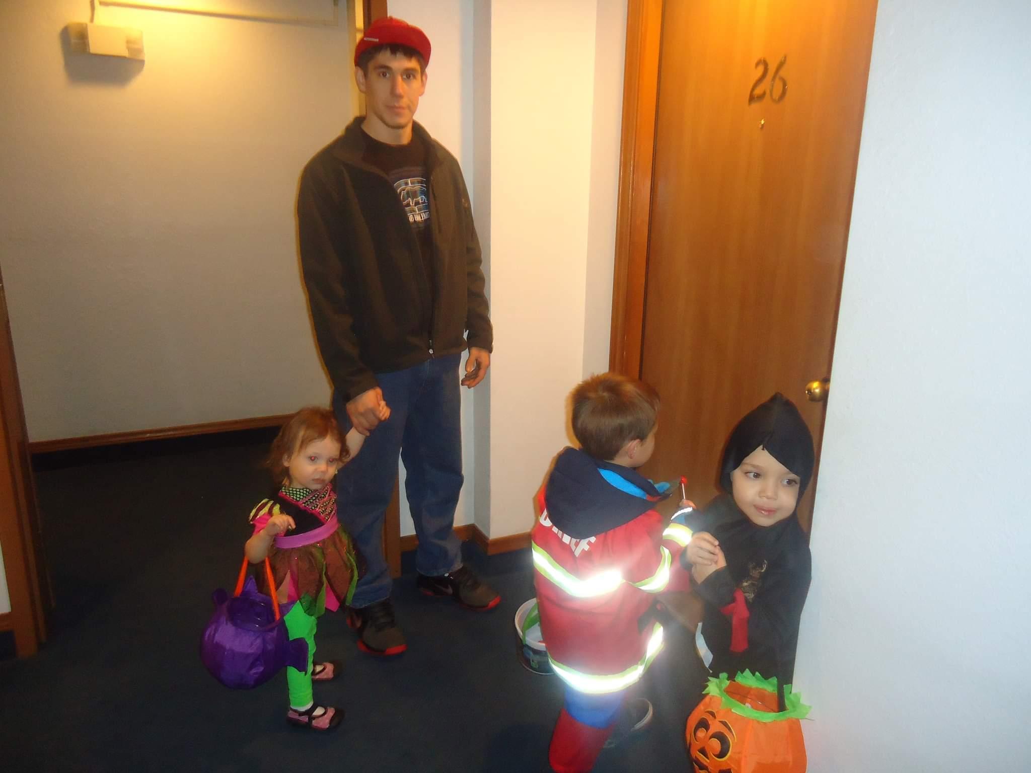 Taking his niece, nephew, and…
