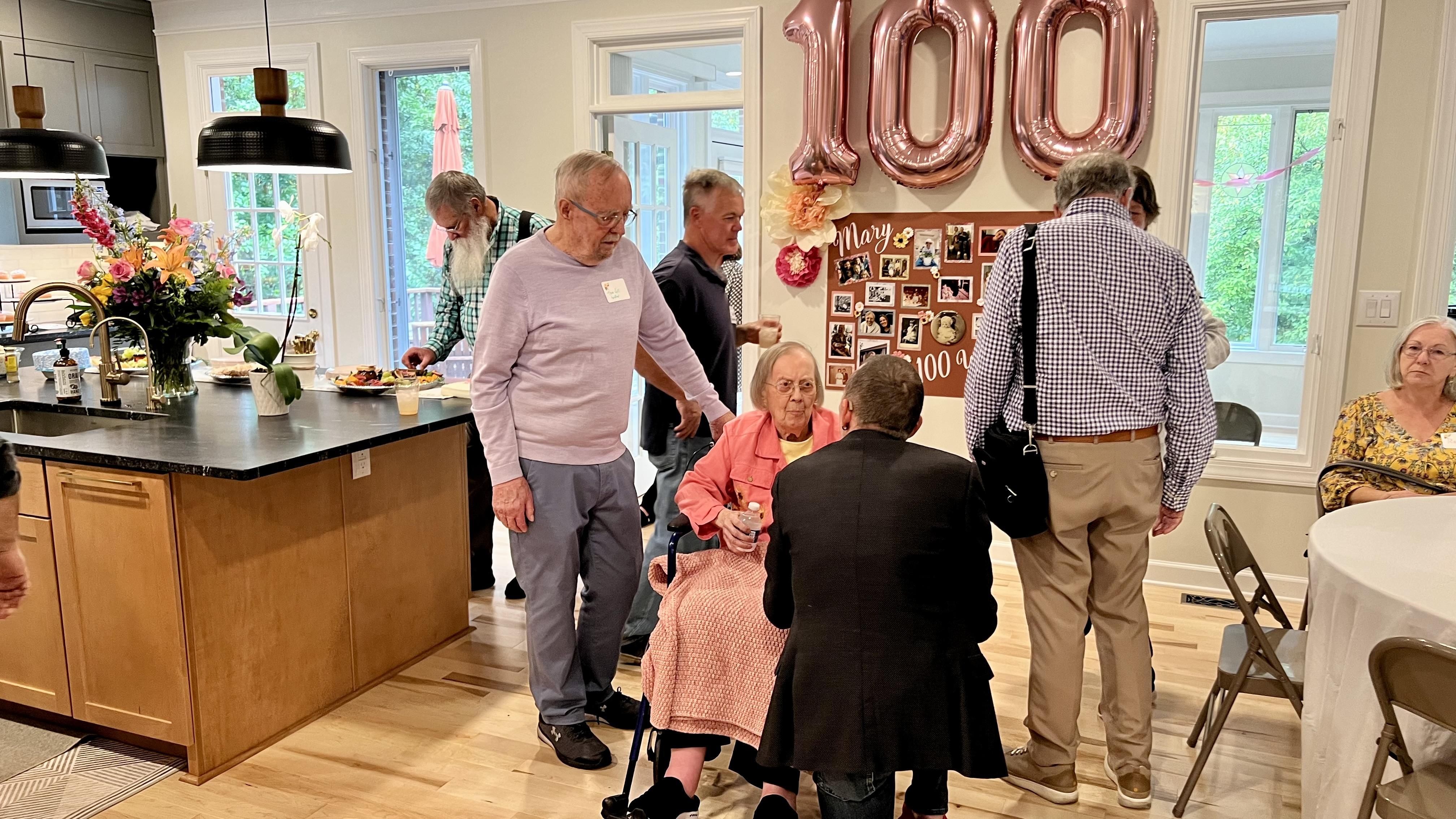 Mary at her 100th birthday ce…