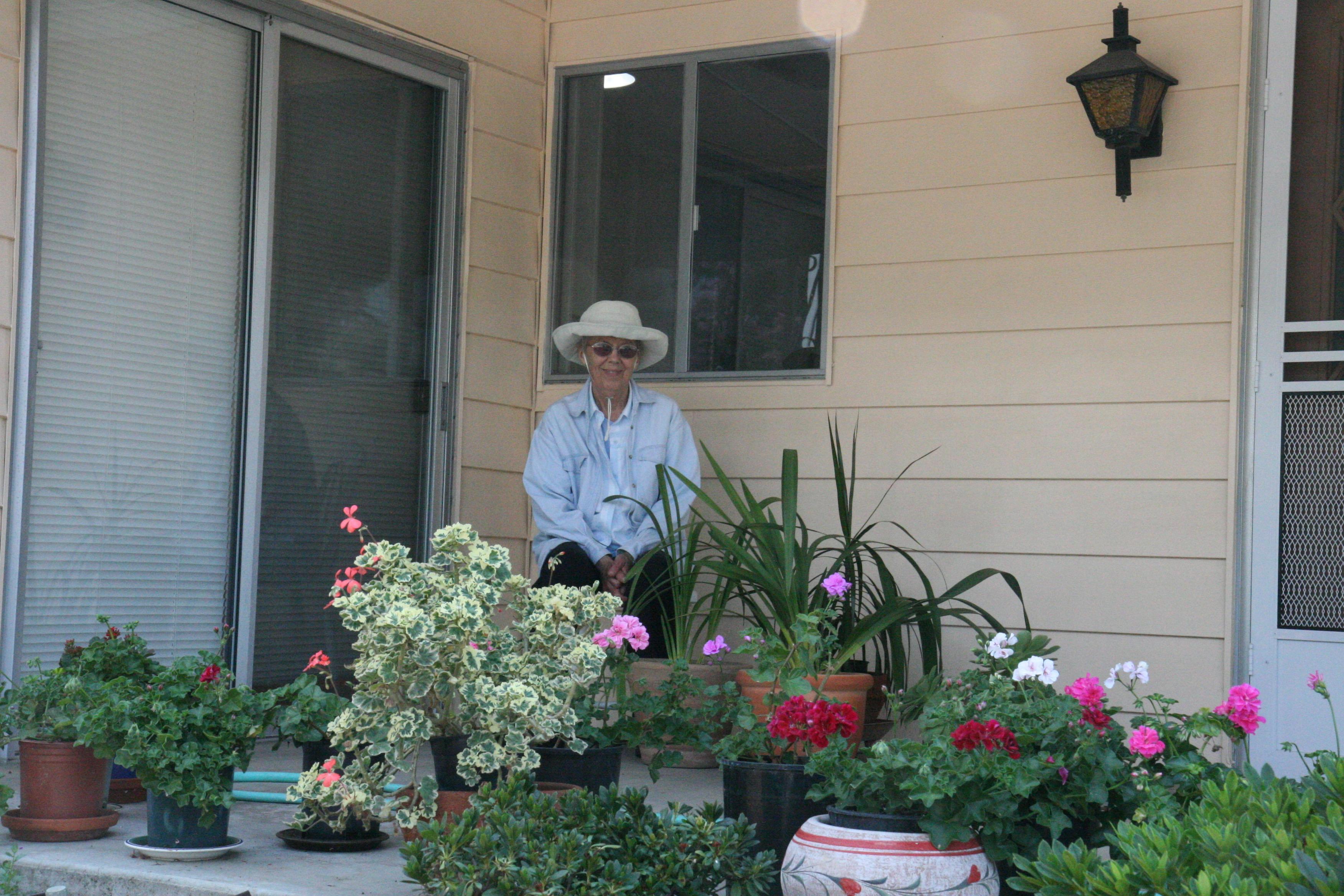 Mary’s front porch