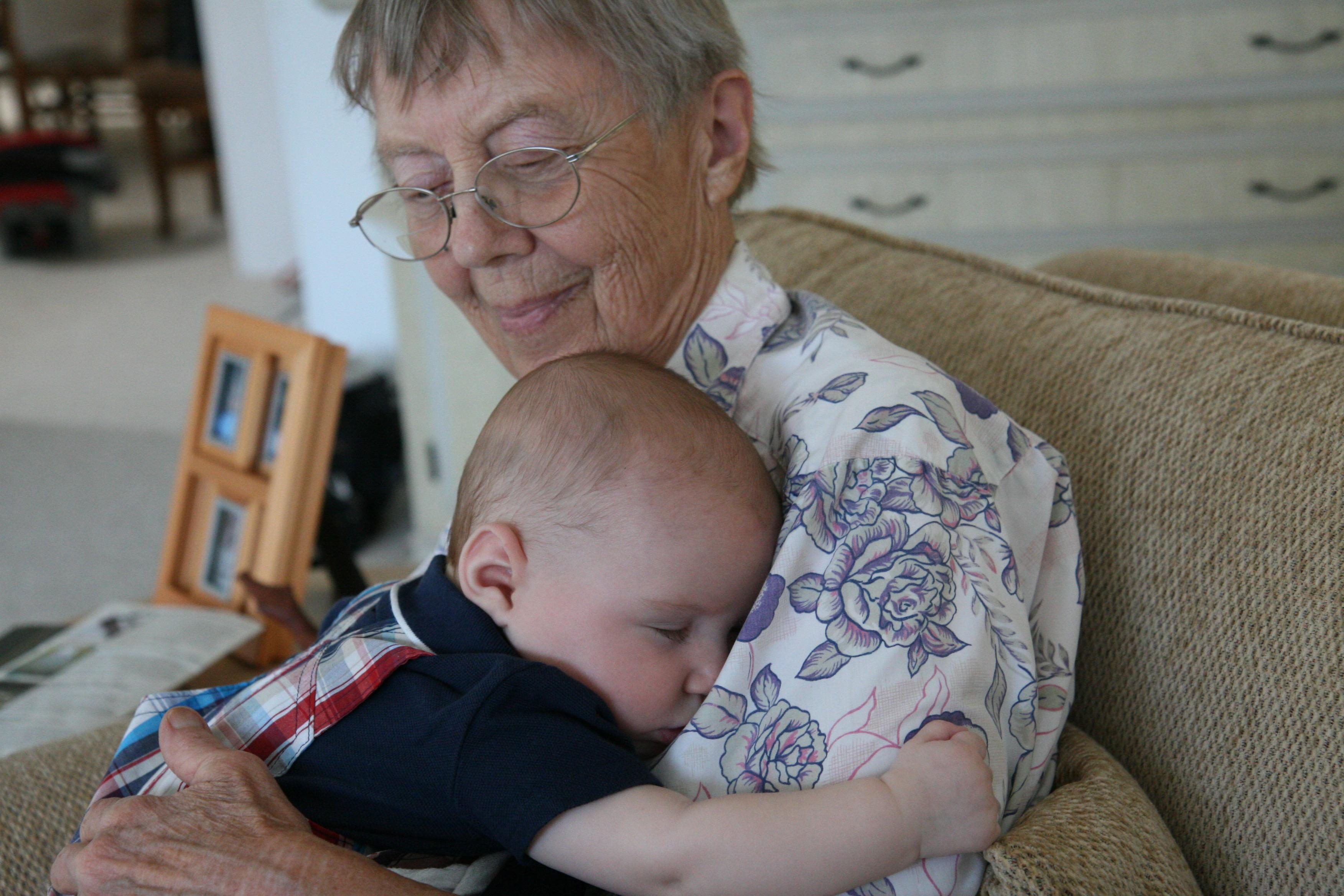 Mary with great grandson Grey…