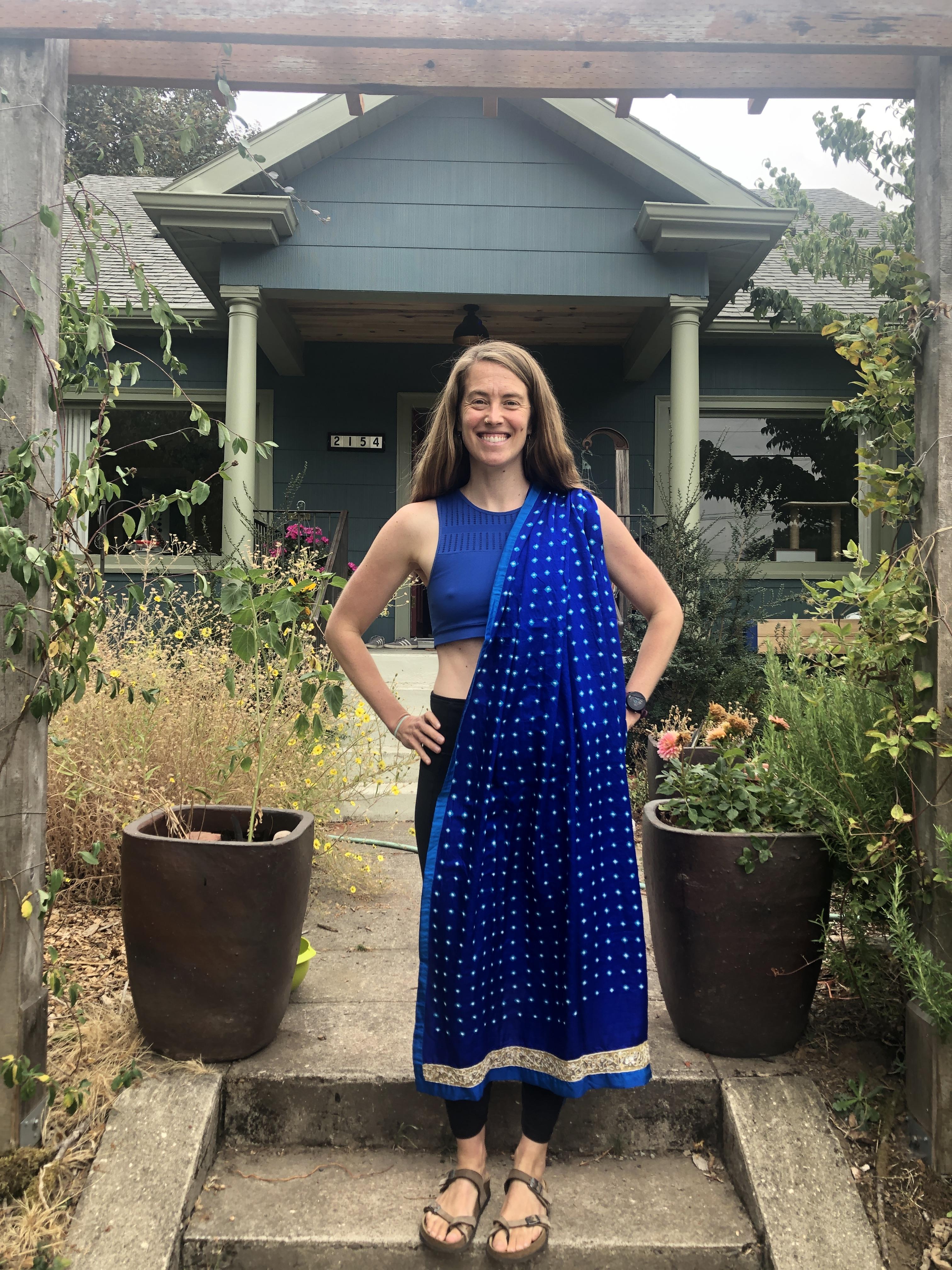 Alissa showing her sari from …