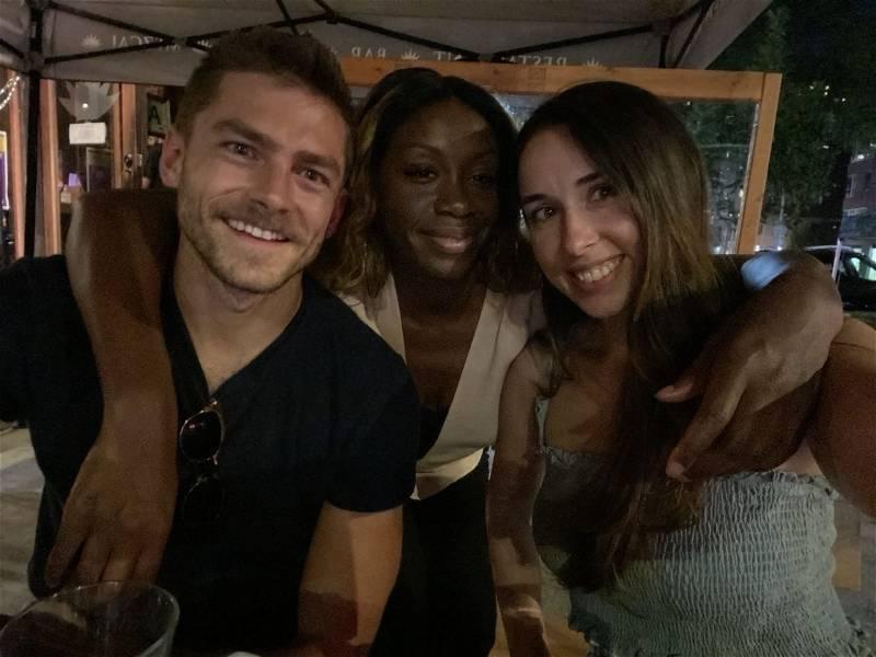 A little meet up outside for …