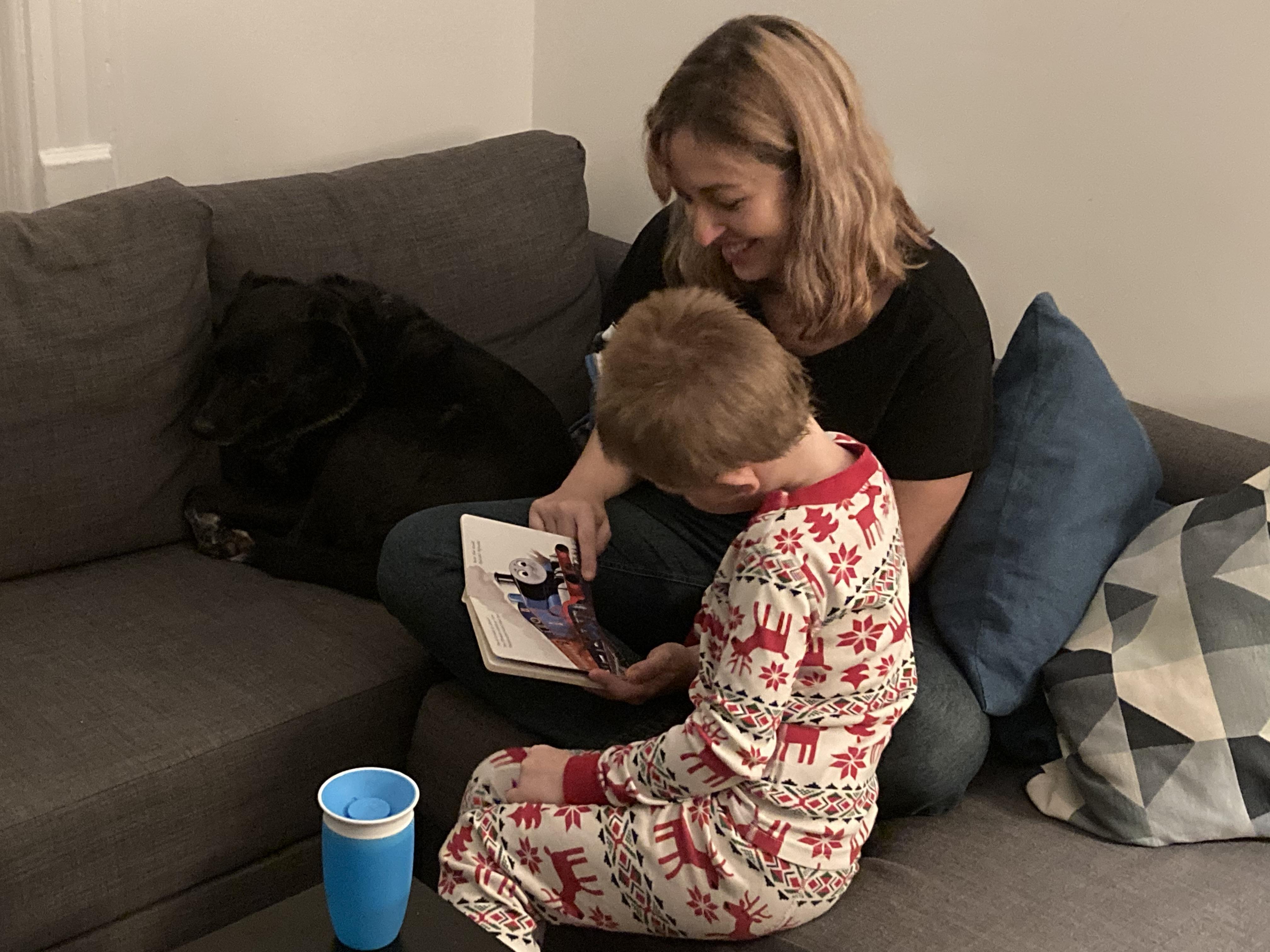 Bedtime stories with Jacob