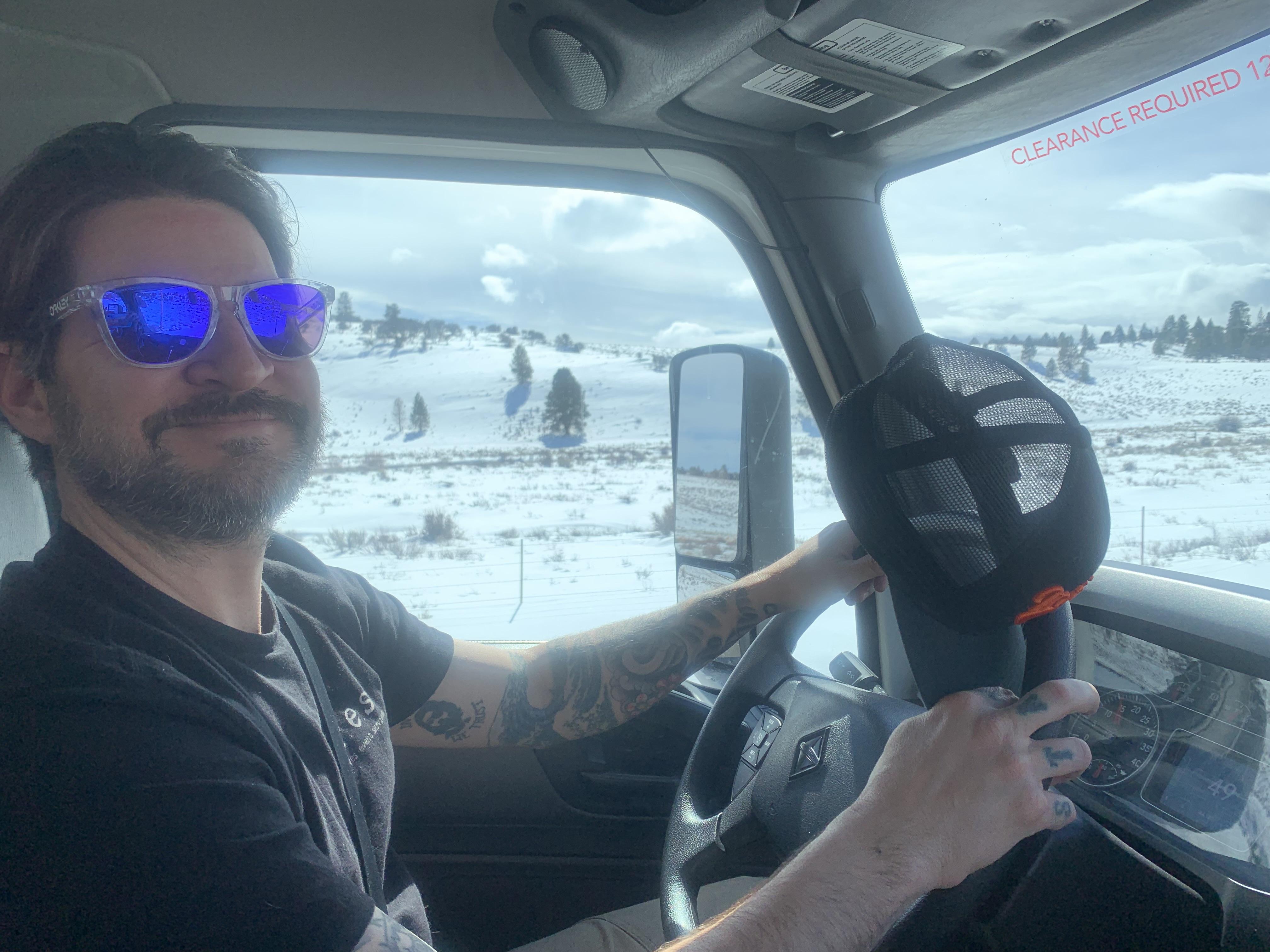 Driving our moving truck to W…