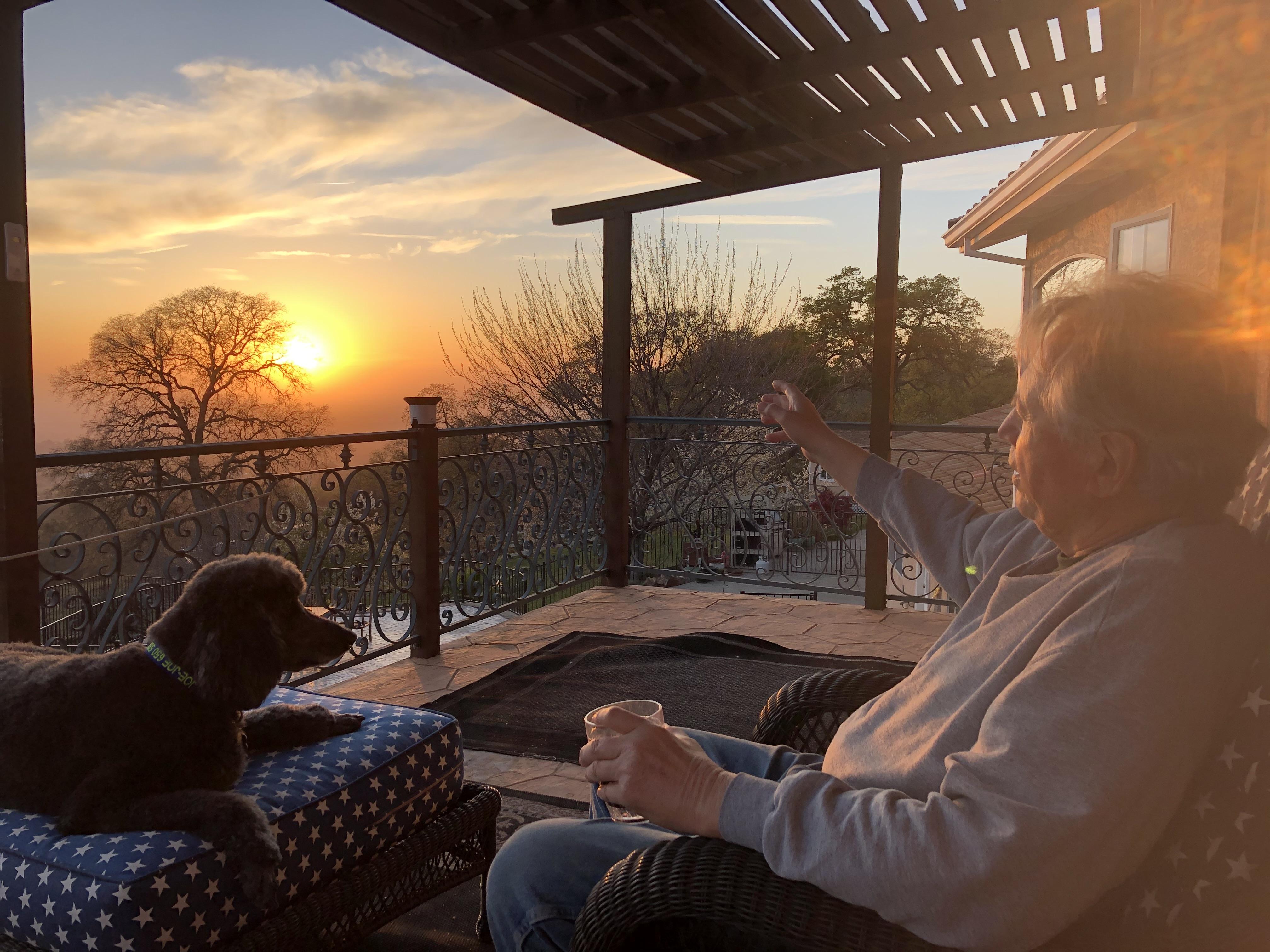 Dennis looking out toward the…