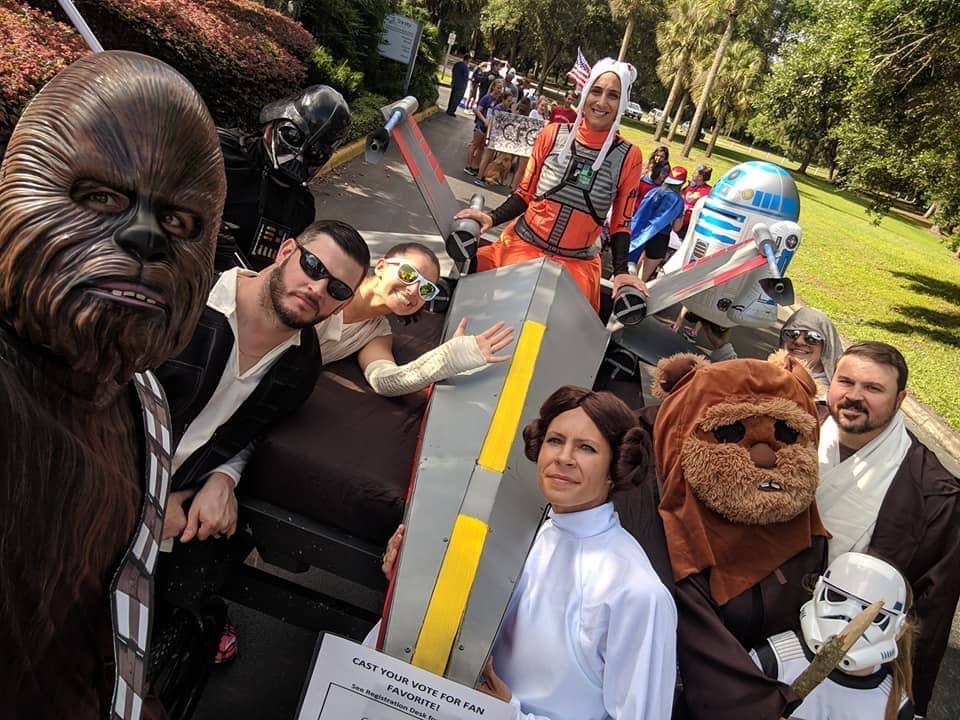 Another bed race, another imp…