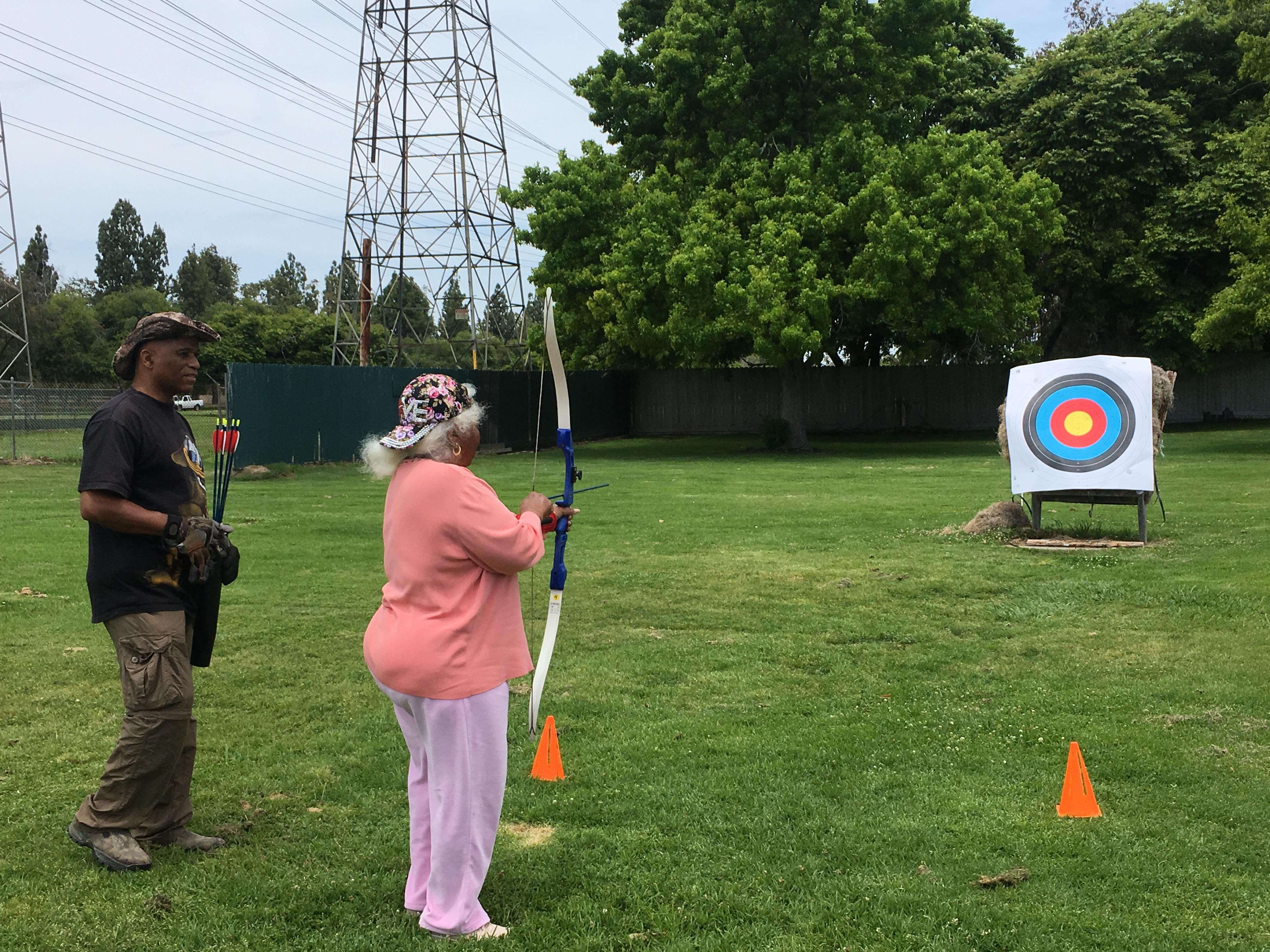 Grandmom Competing in an Arch…