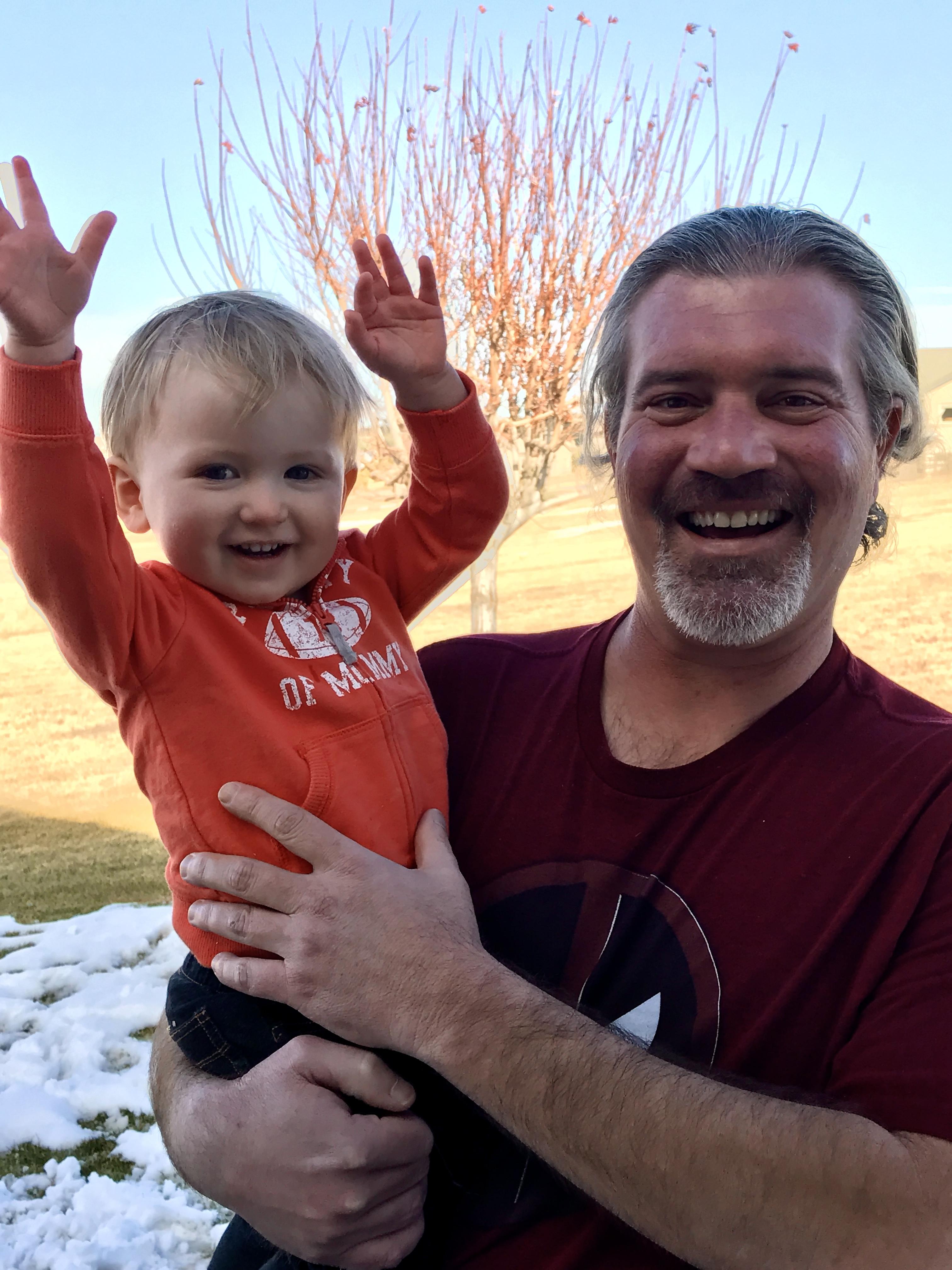 Uncle Dax came to visit us in…