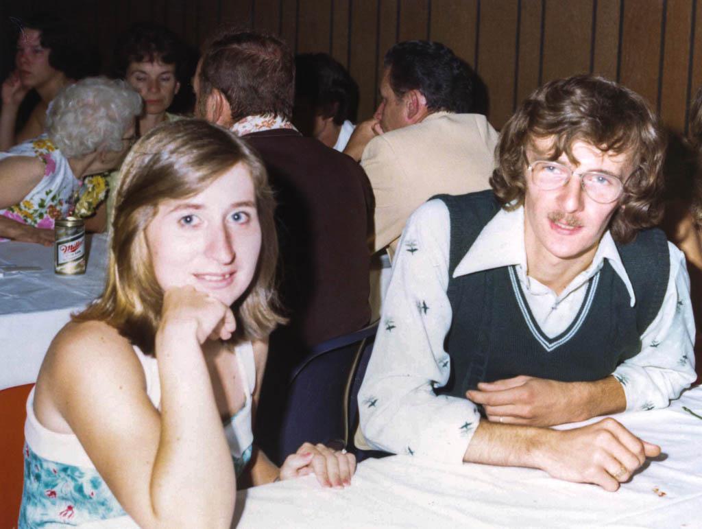 At our wedding in west Roxbury