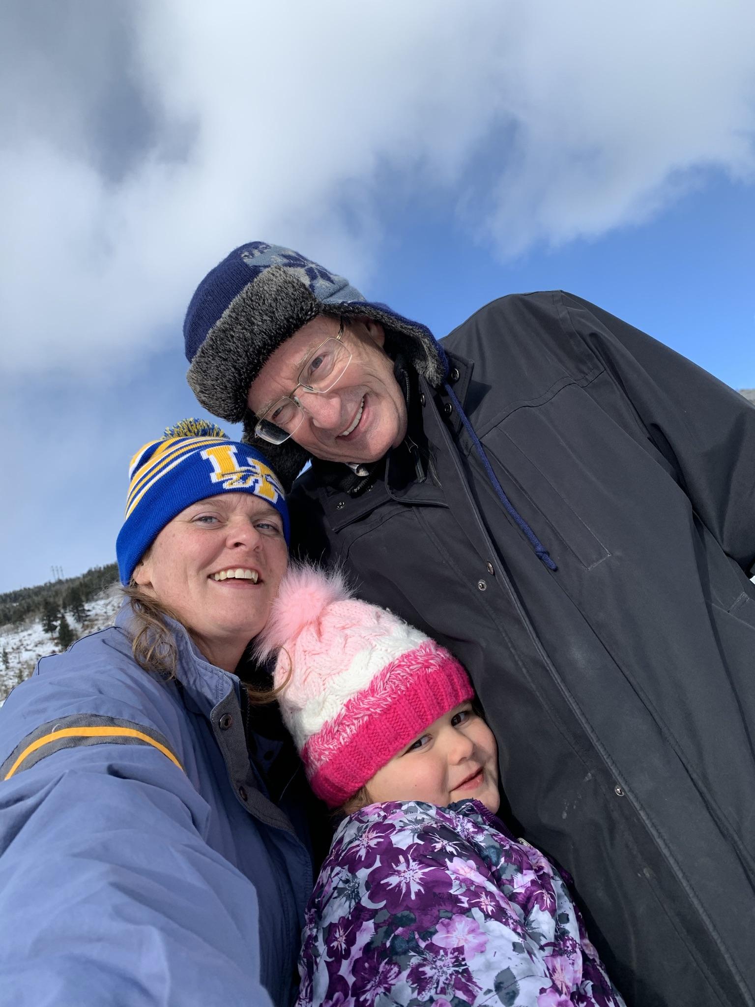 Skiing with Papa