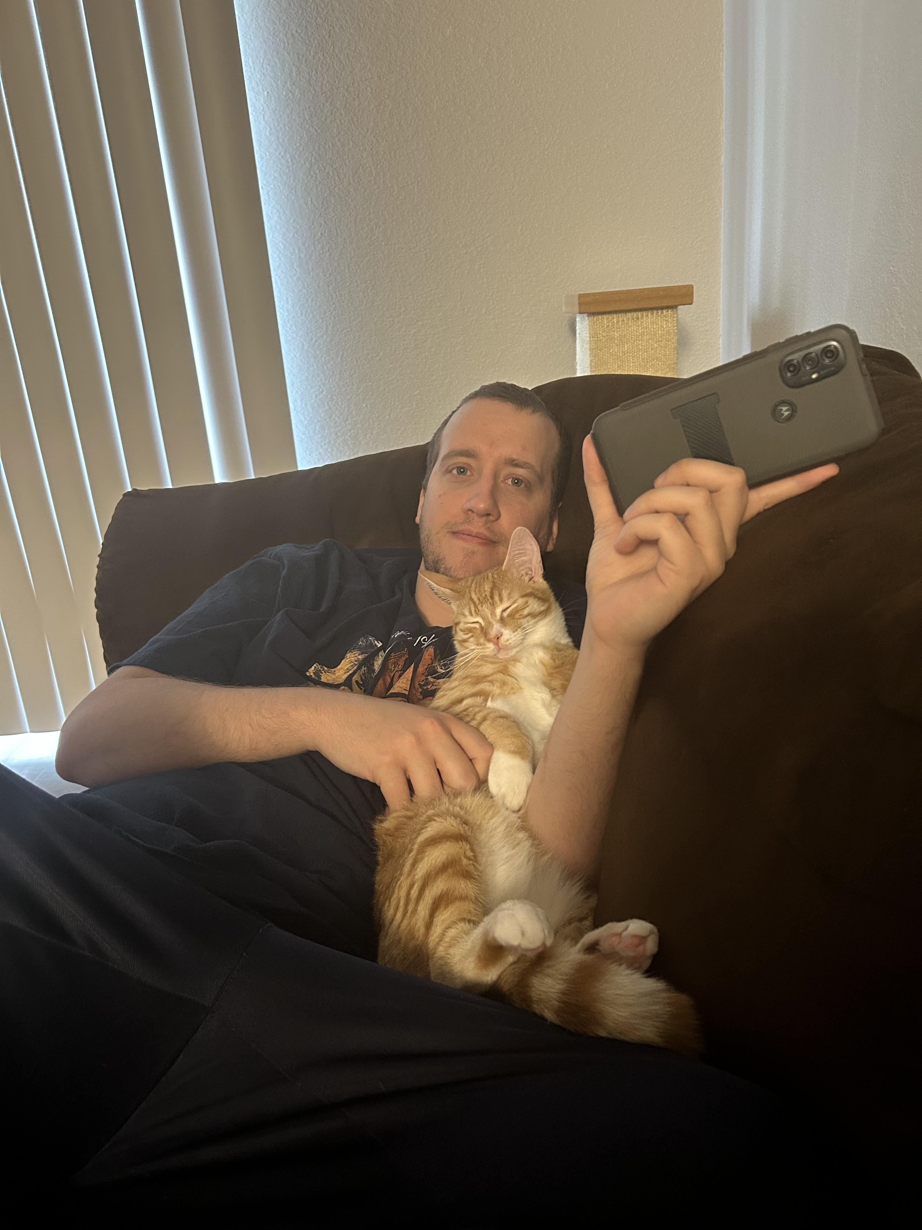Andrew and his boy, Tiger