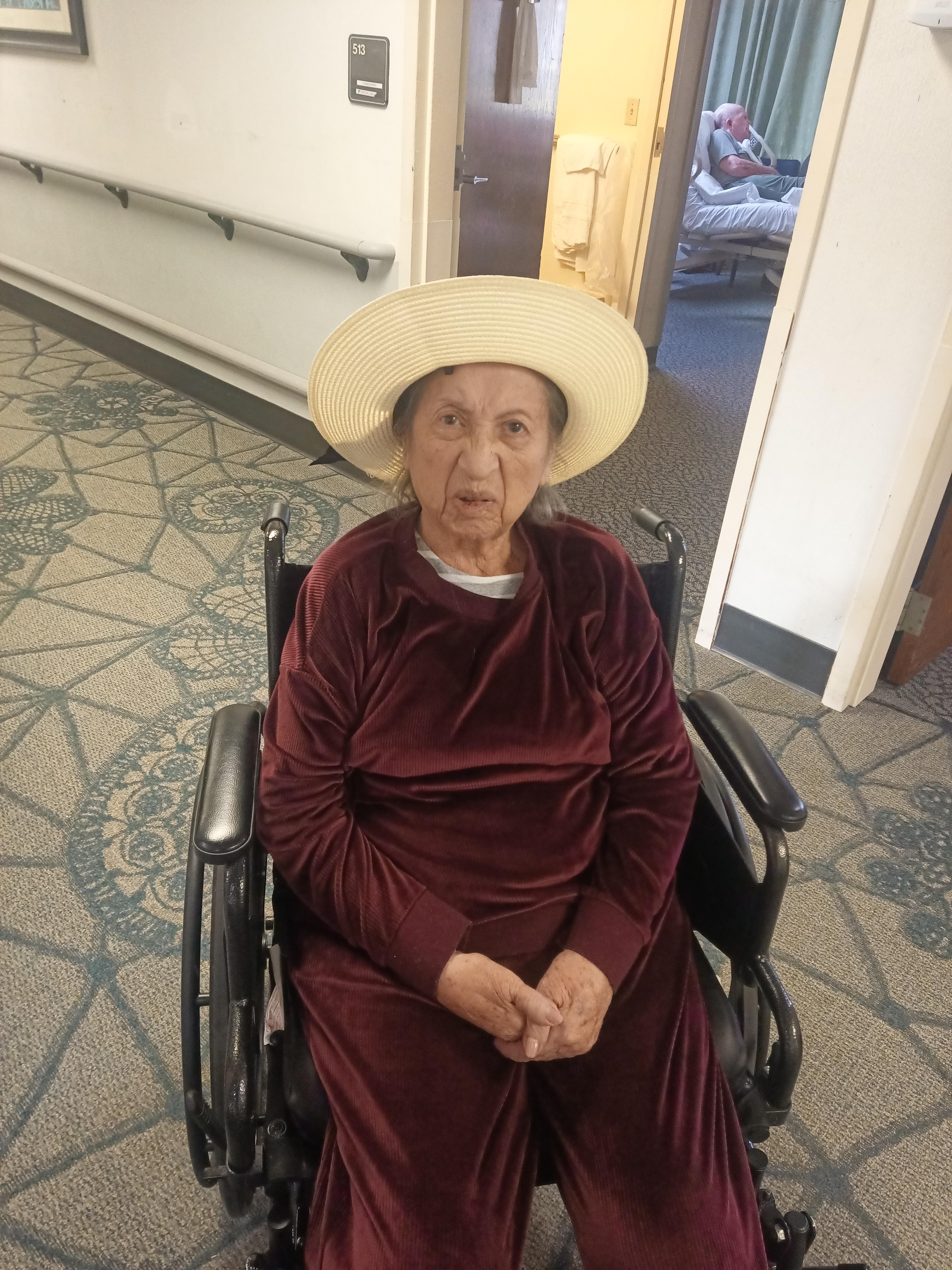 She looks upset, but she was …