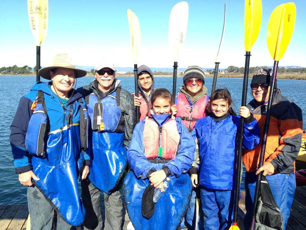 Family kayaking trip together…