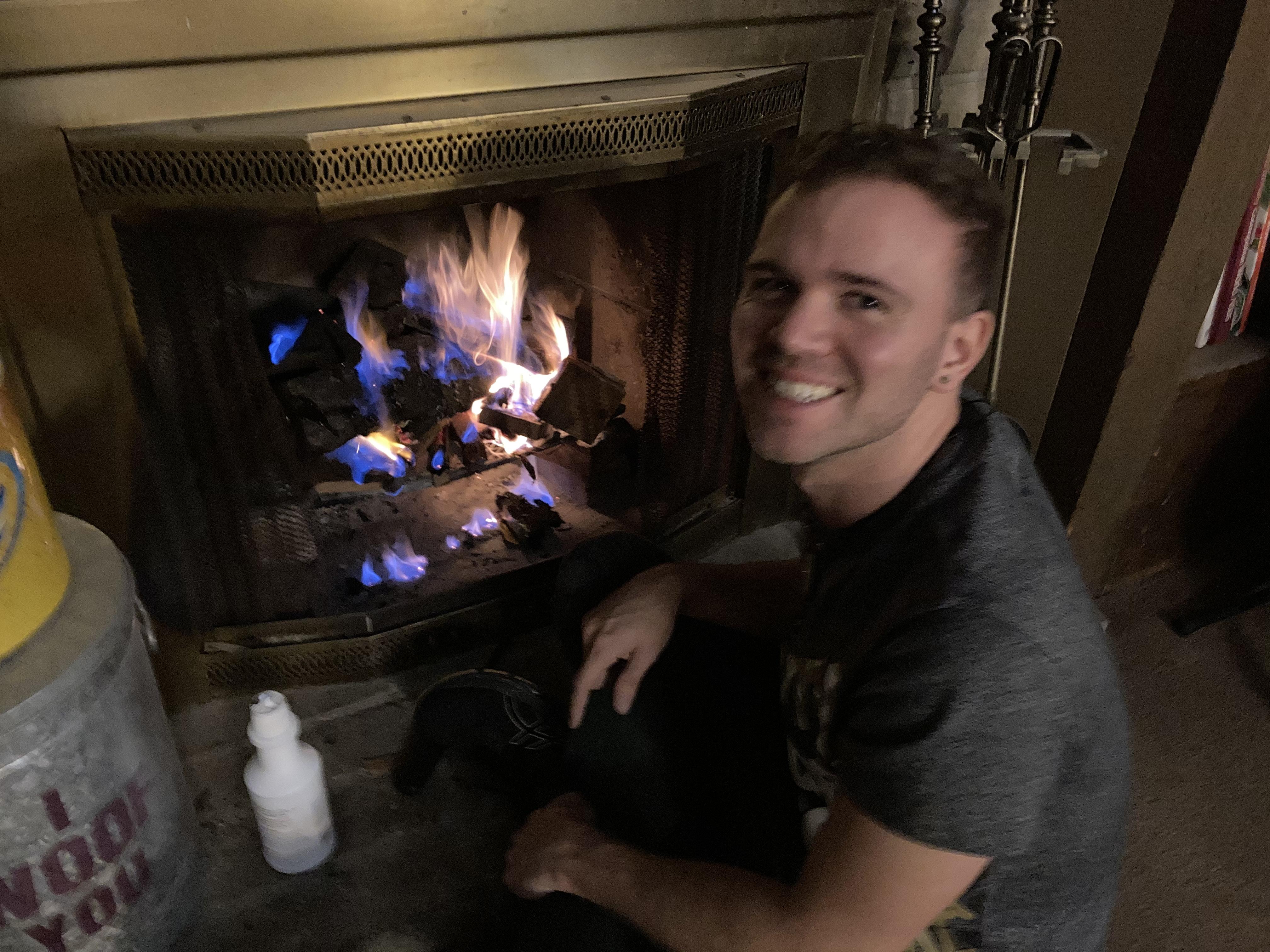 Built his Auntie T a fire  De…