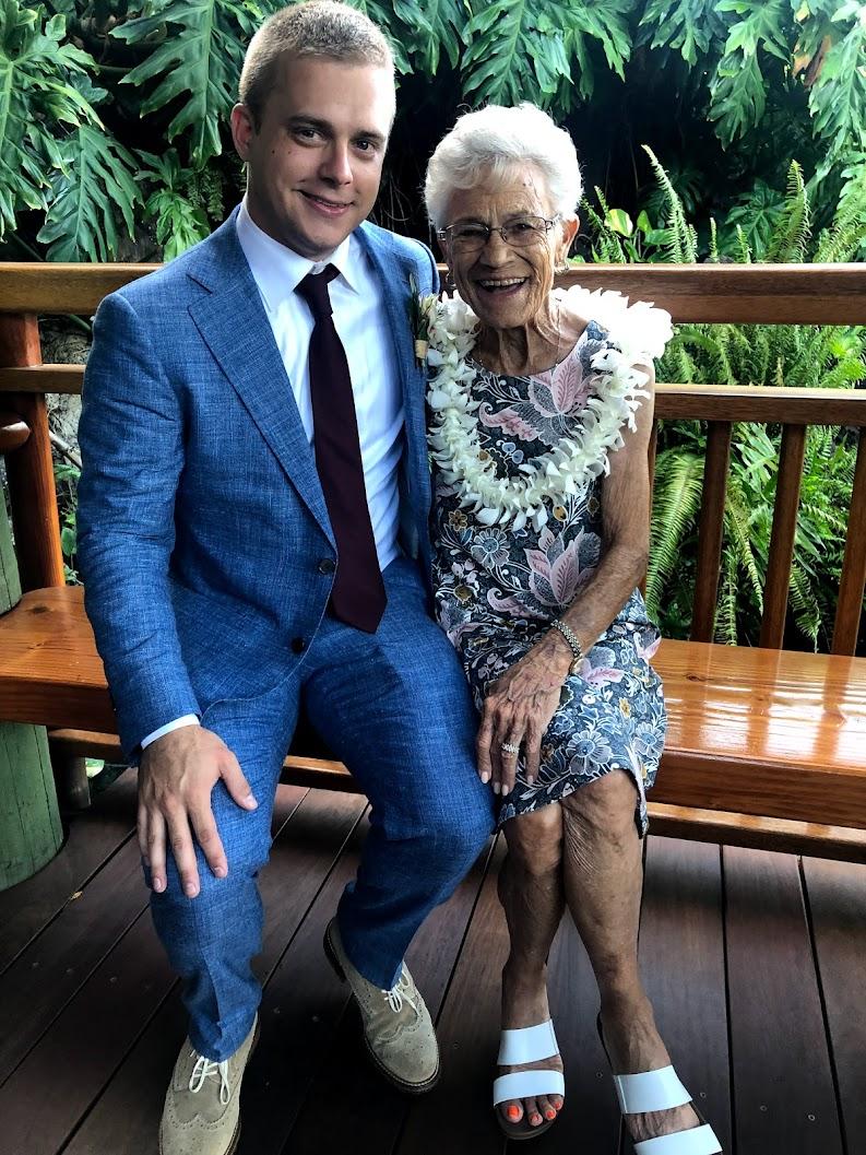 Jacob and Grannie after his w…