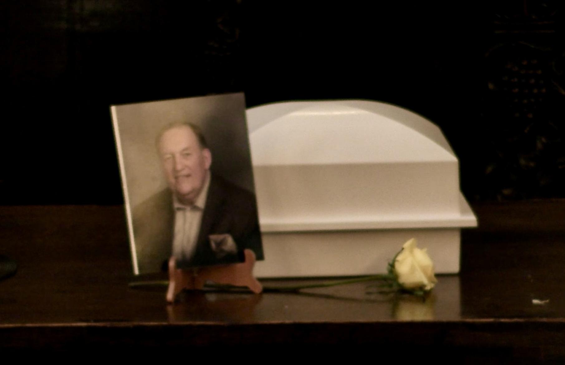 From memorial service