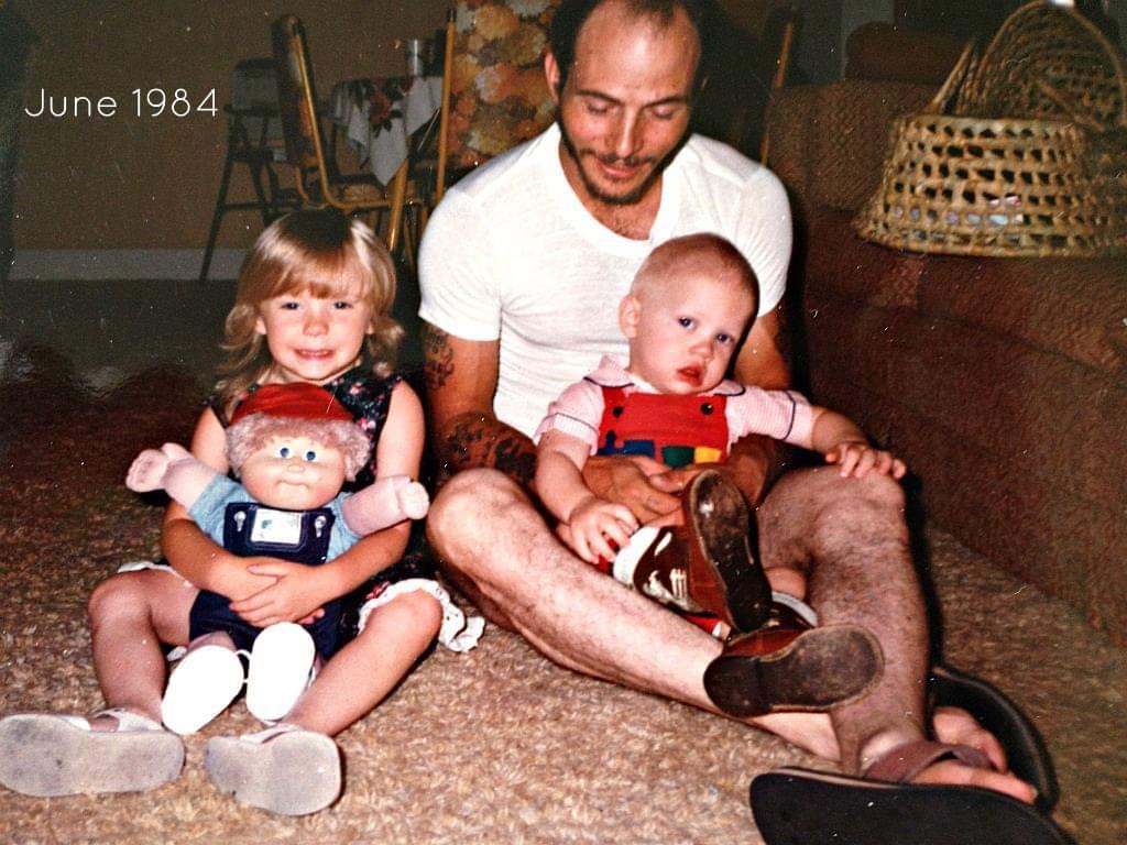 Dad, me and my sister
