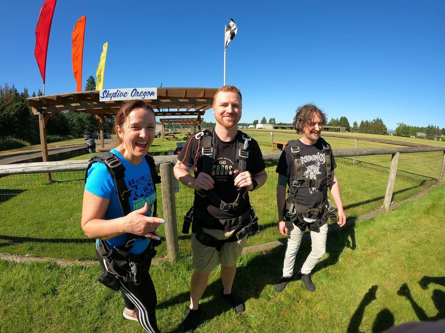 About to jump out of a plane!