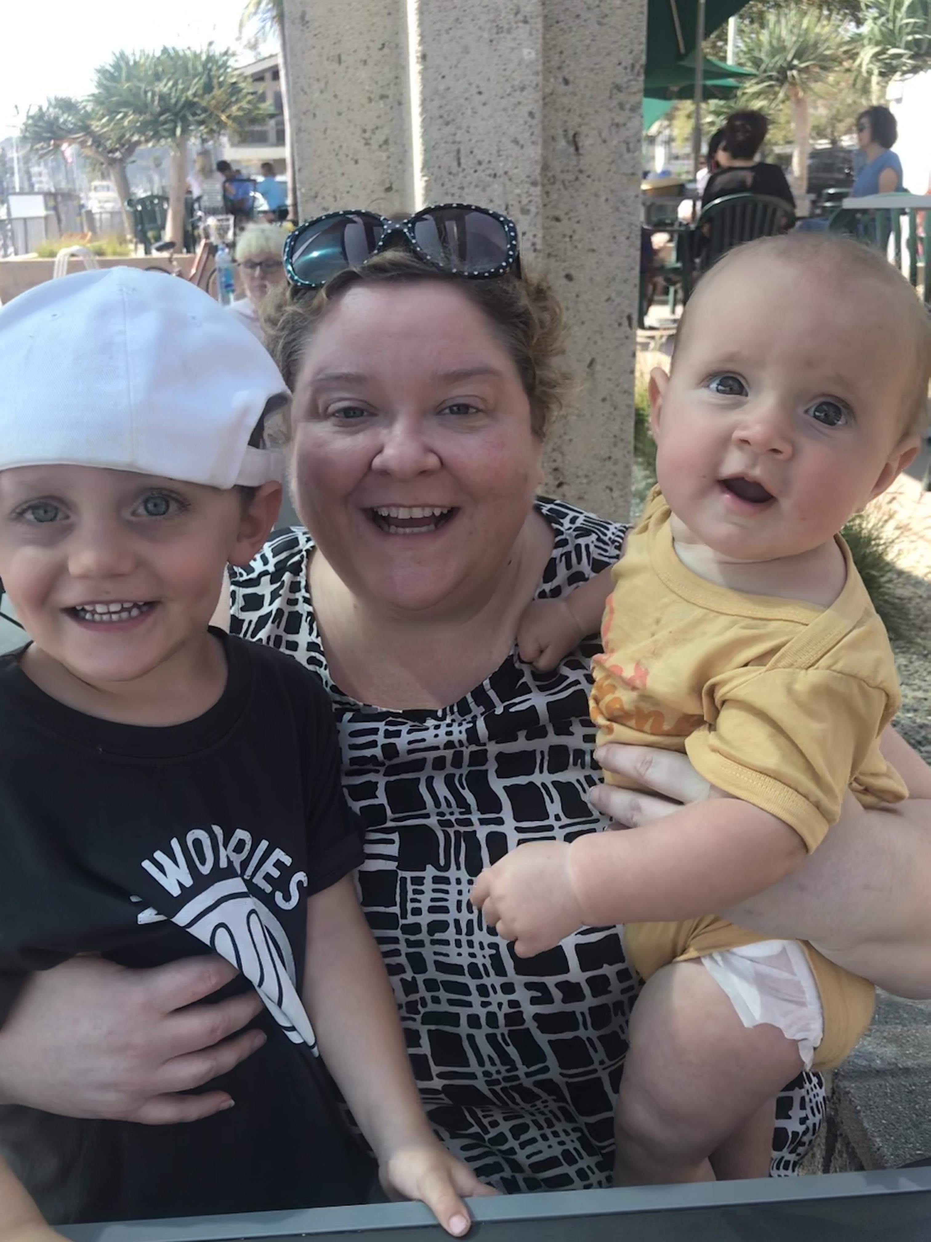 Having bagels Aunty Aimee at …