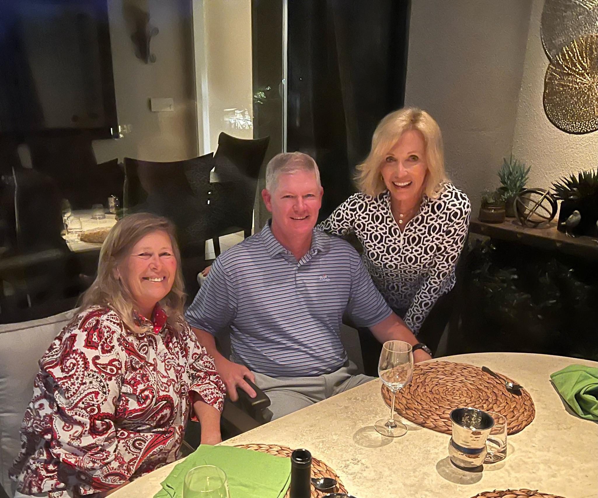Dinner on the deck with Dave …