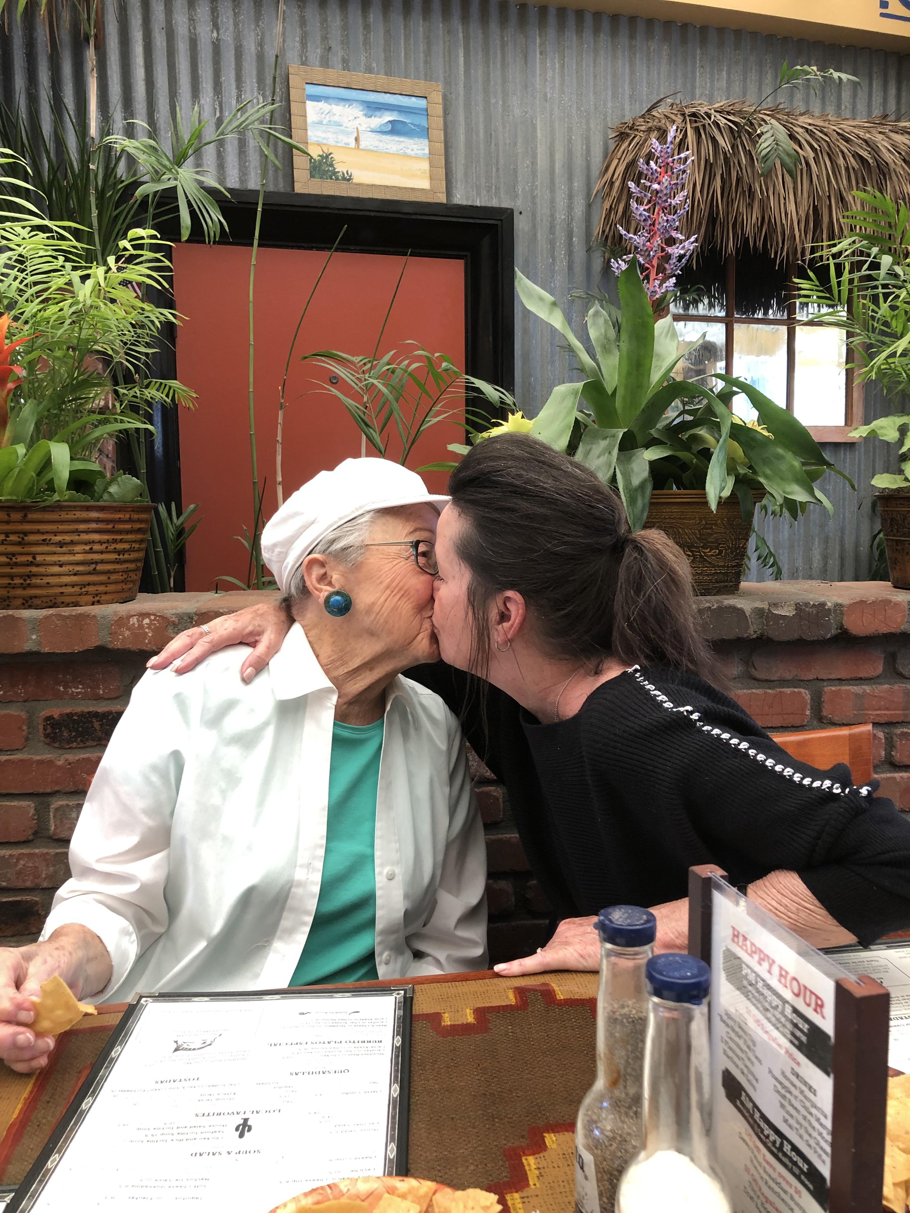 Terry giving mom some love!