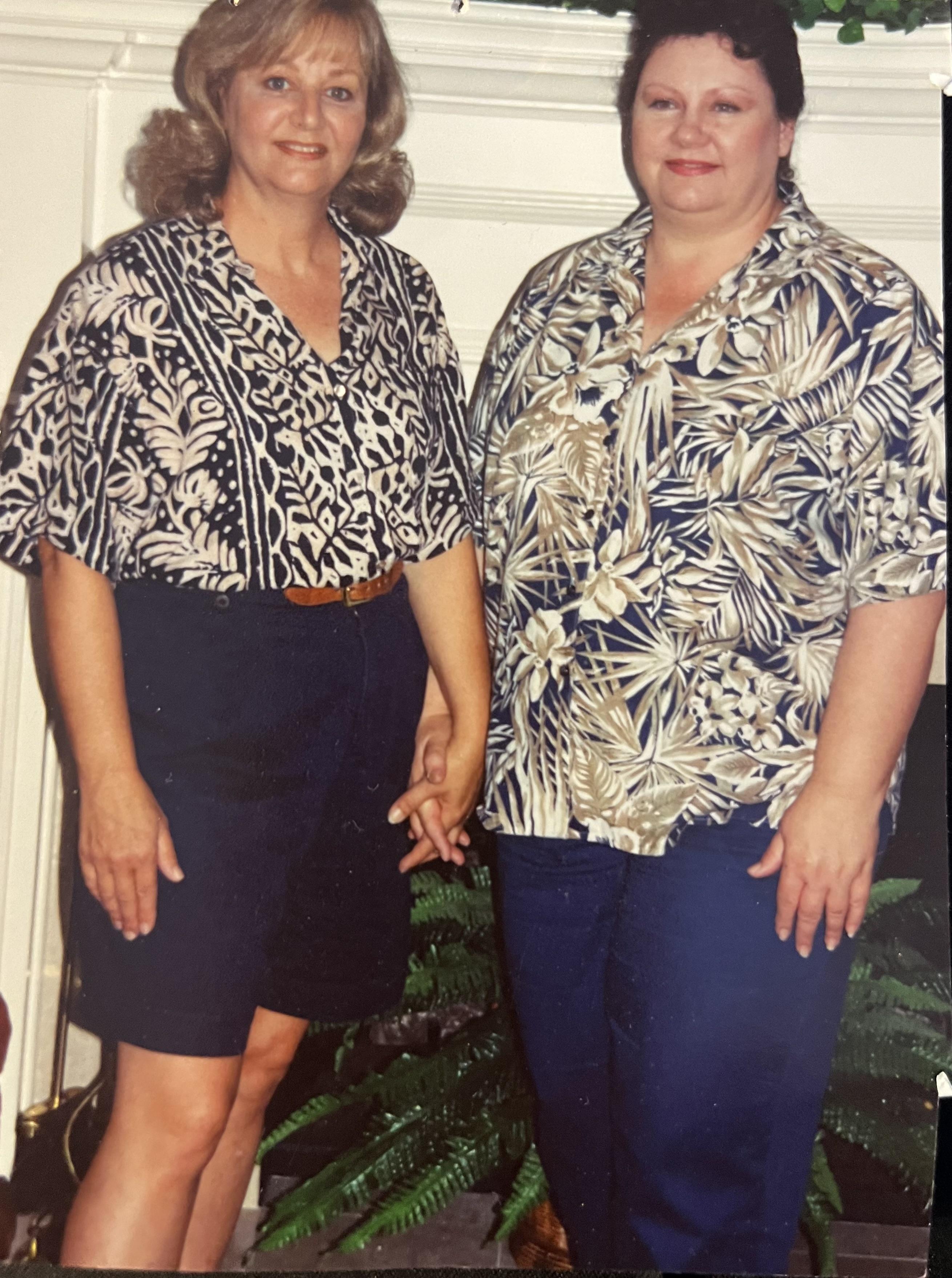 Linda with friend Nancy McMann