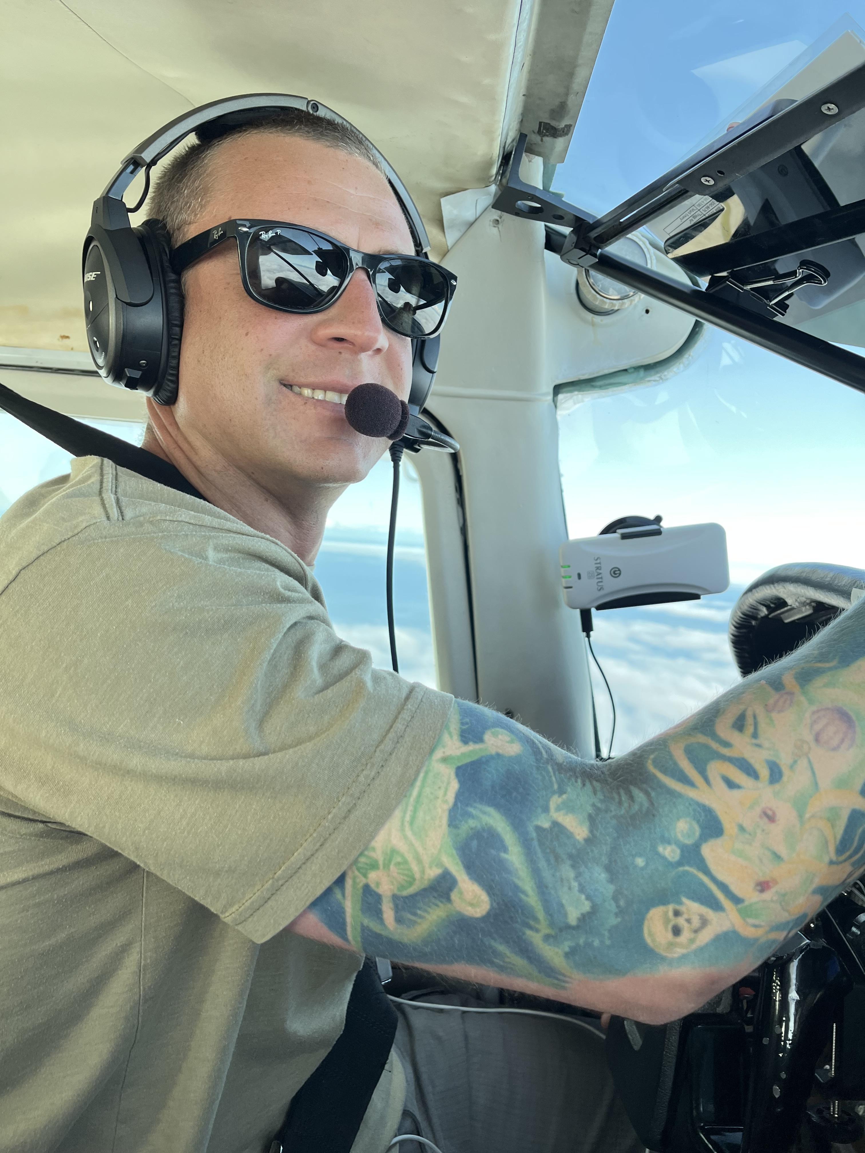 Dylan flying over the Cook In…