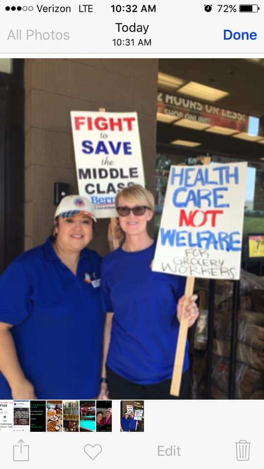 Becky and Lora picketing duri…