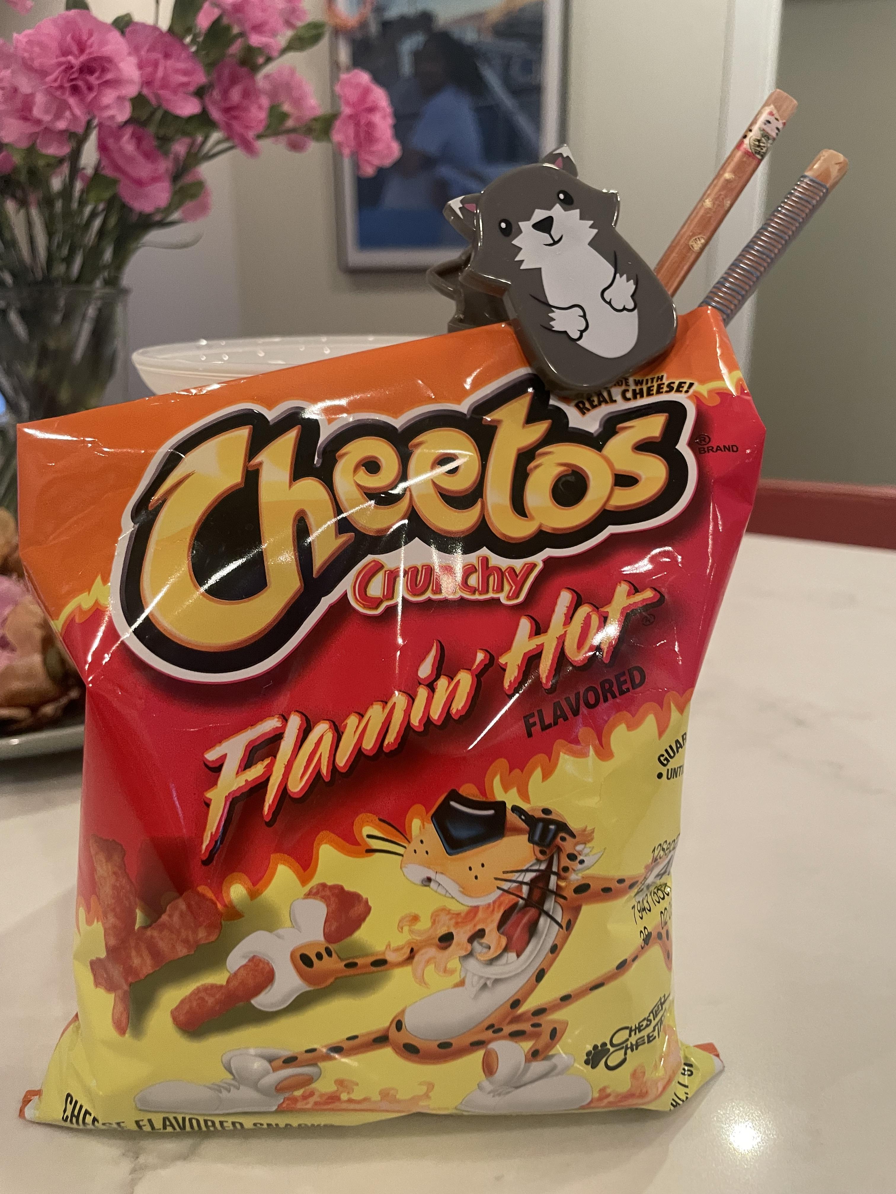 This bag of Flamin' Hot Cheet…