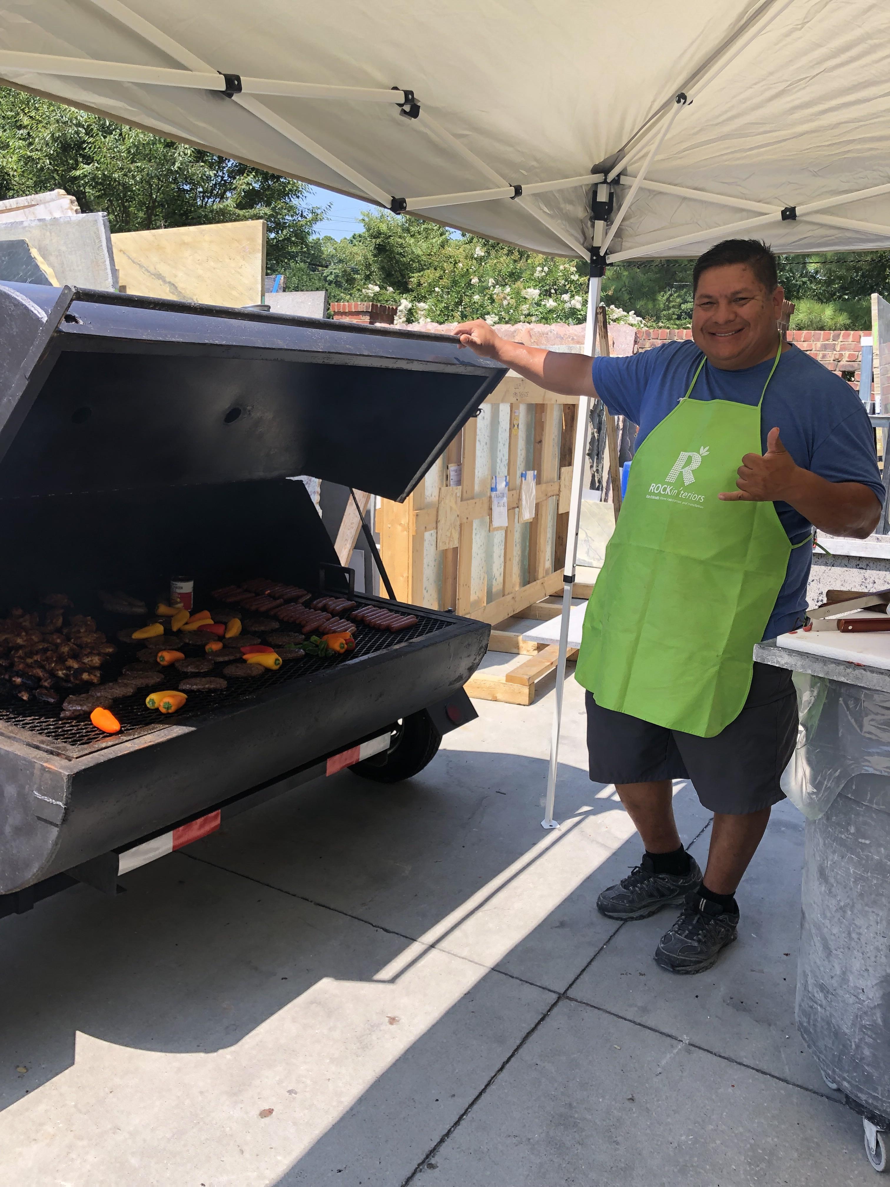 Omar and his grill