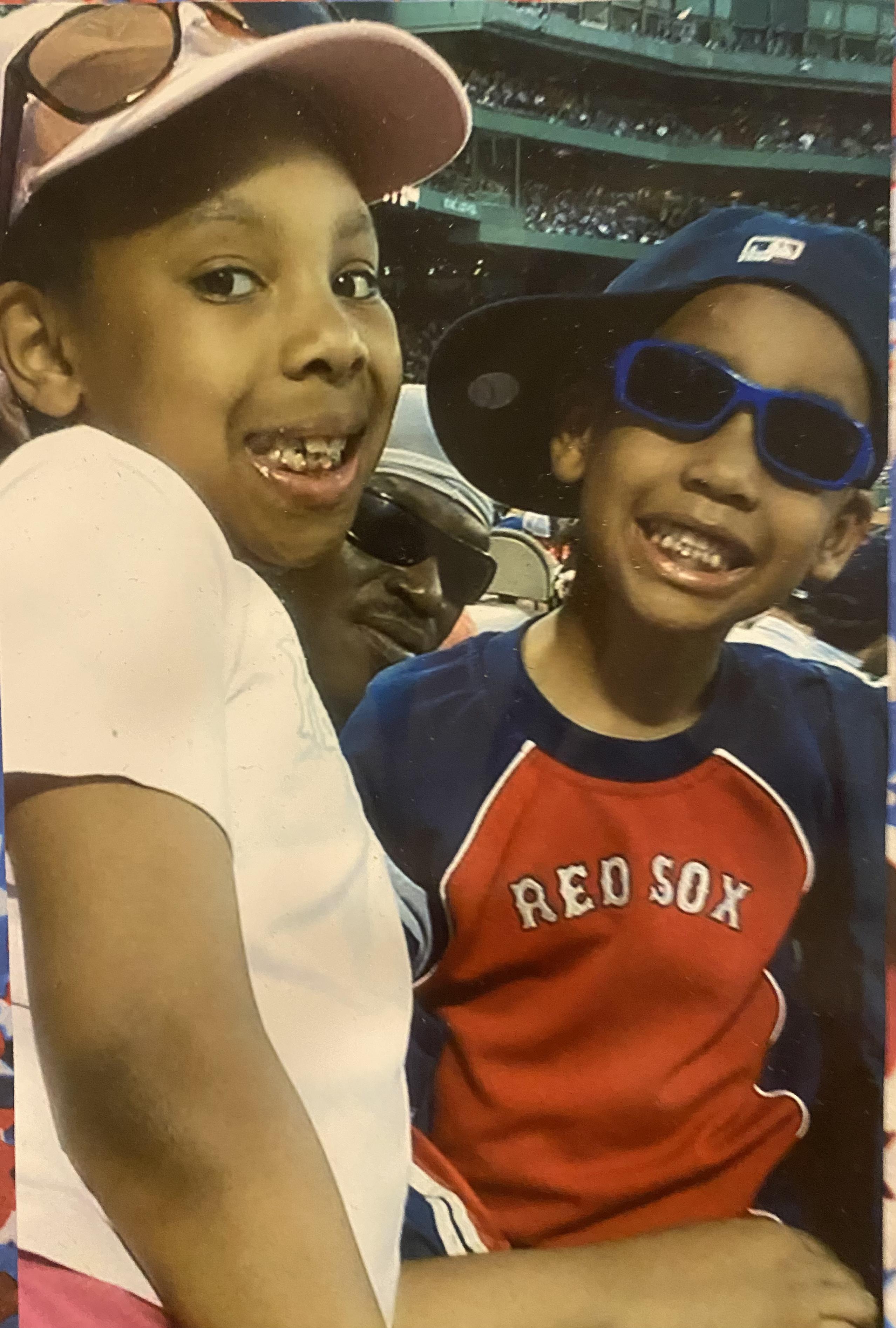 His other grands - photo bomb…