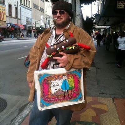 Colin as Ukulady roadie after…