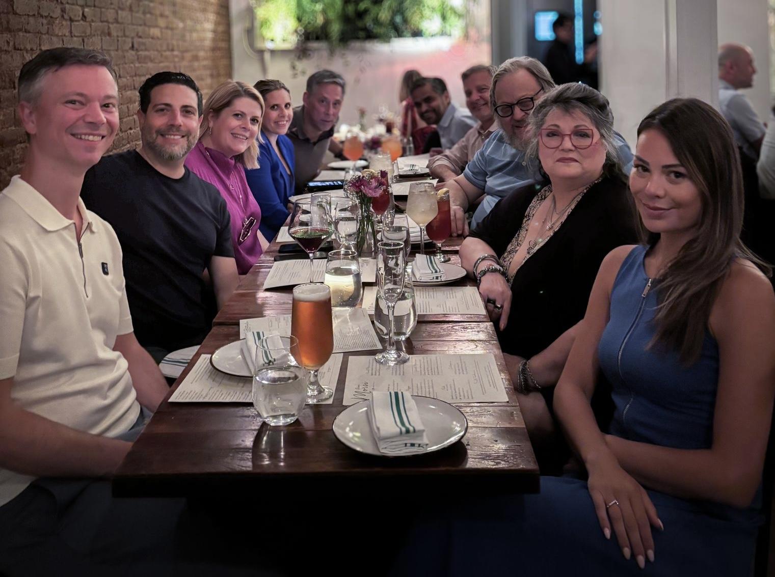 Team dinner after MACH 3, NYC.