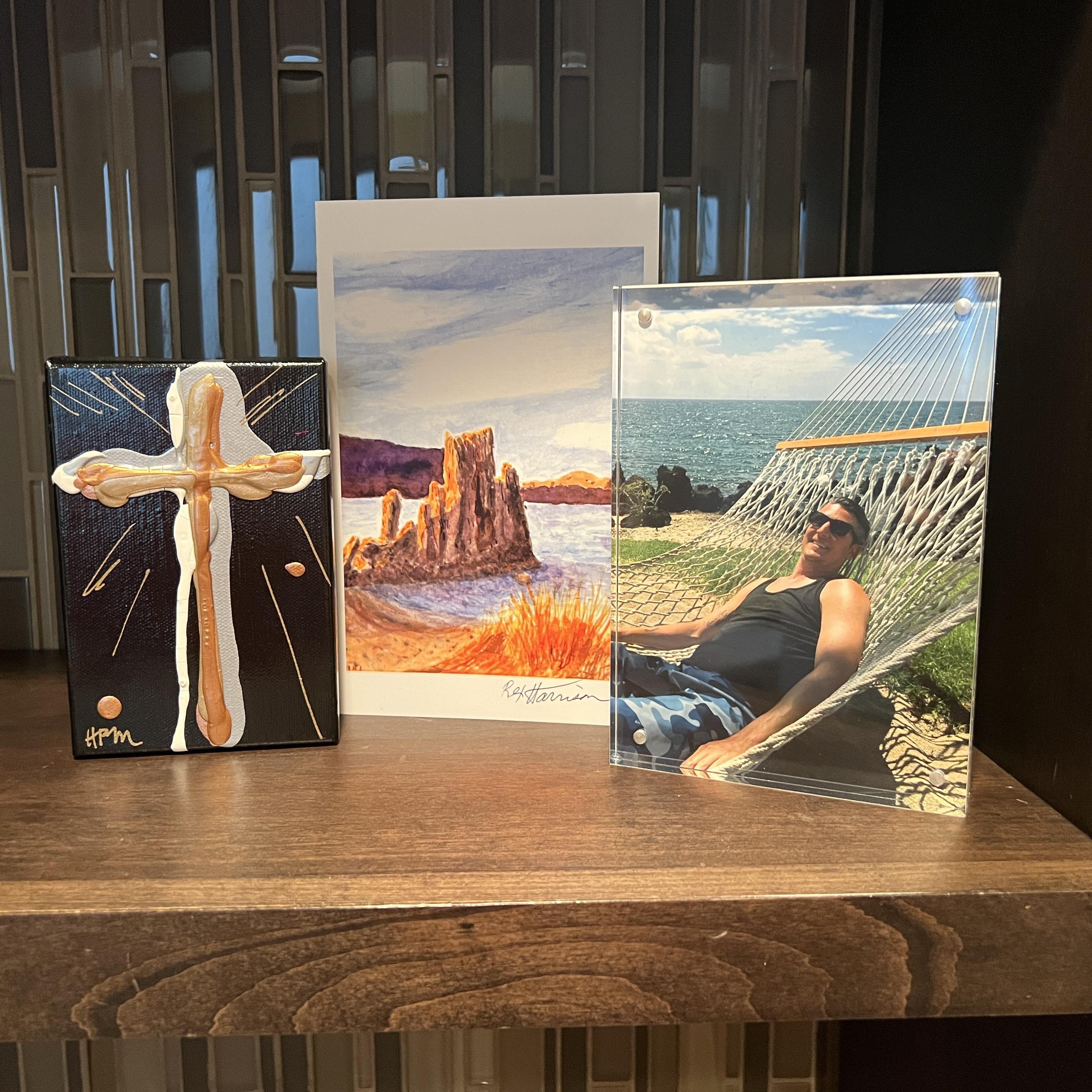 Card from Grief Box. Cross fr…