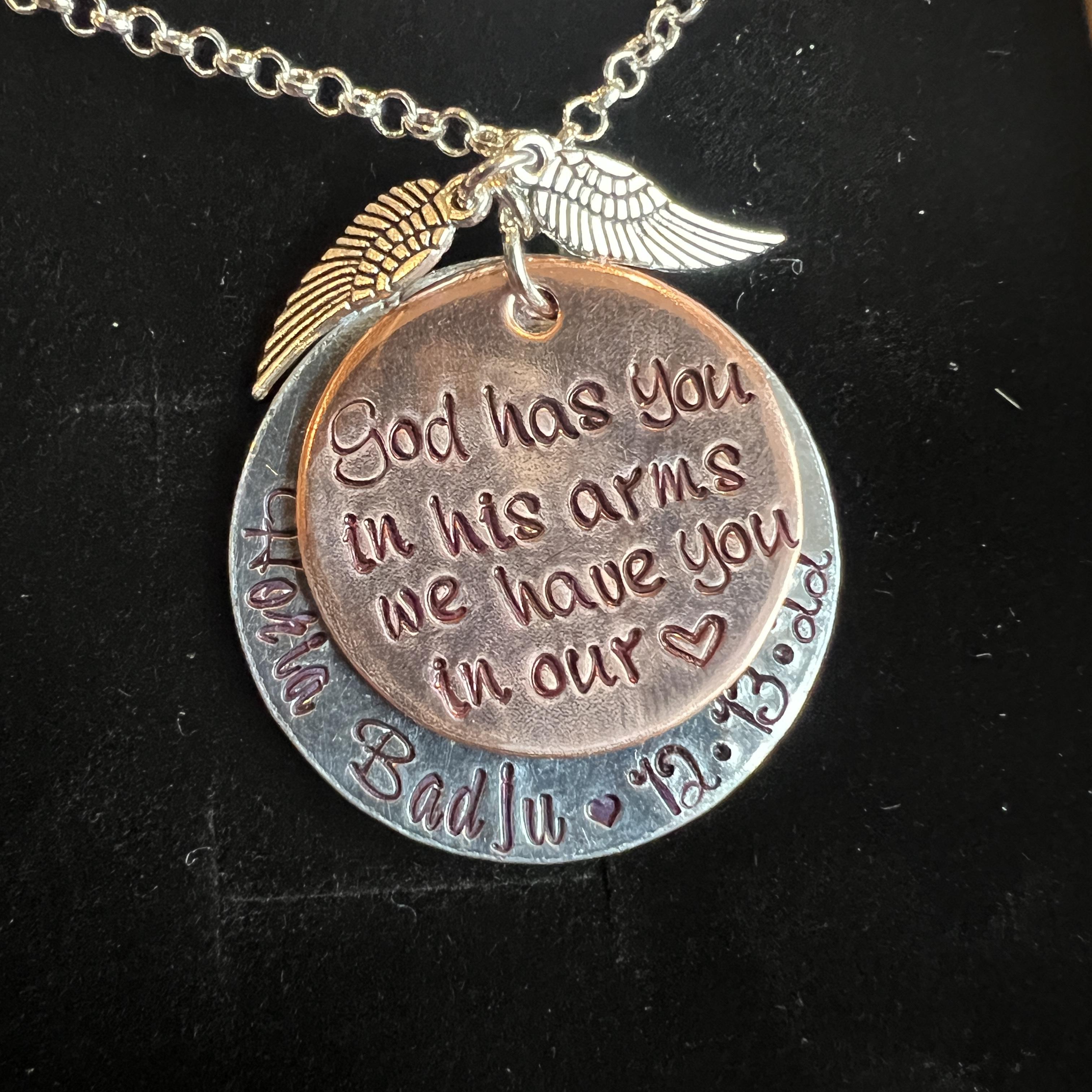 This necklace helps me honor …