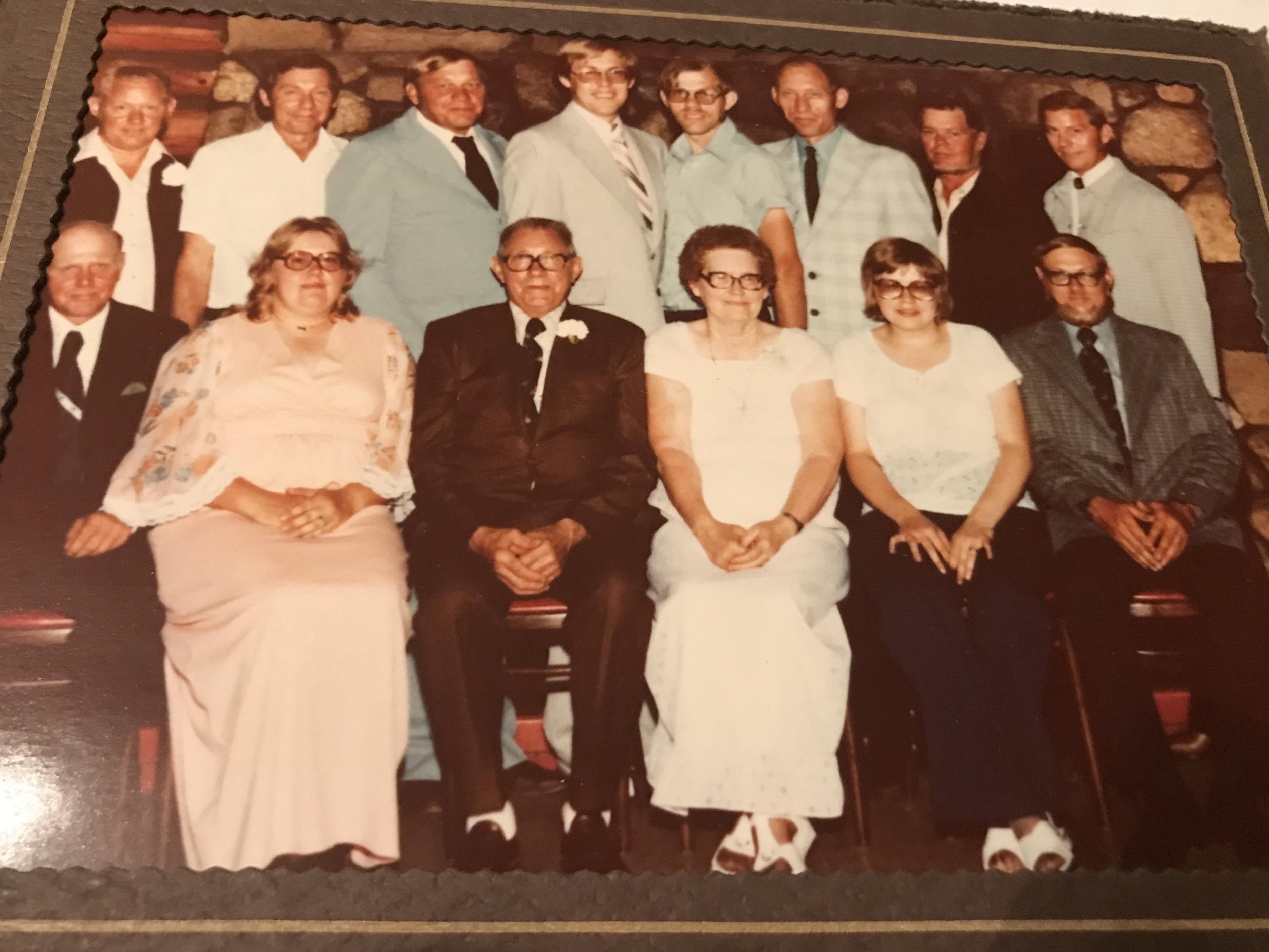 Dad with his parents and sibl…