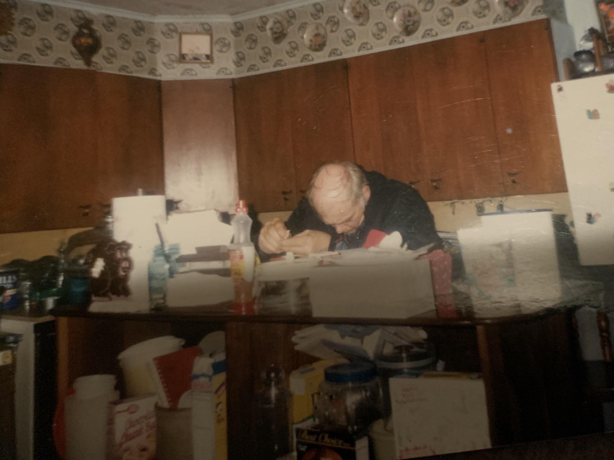 Grandpa avoiding having his p…