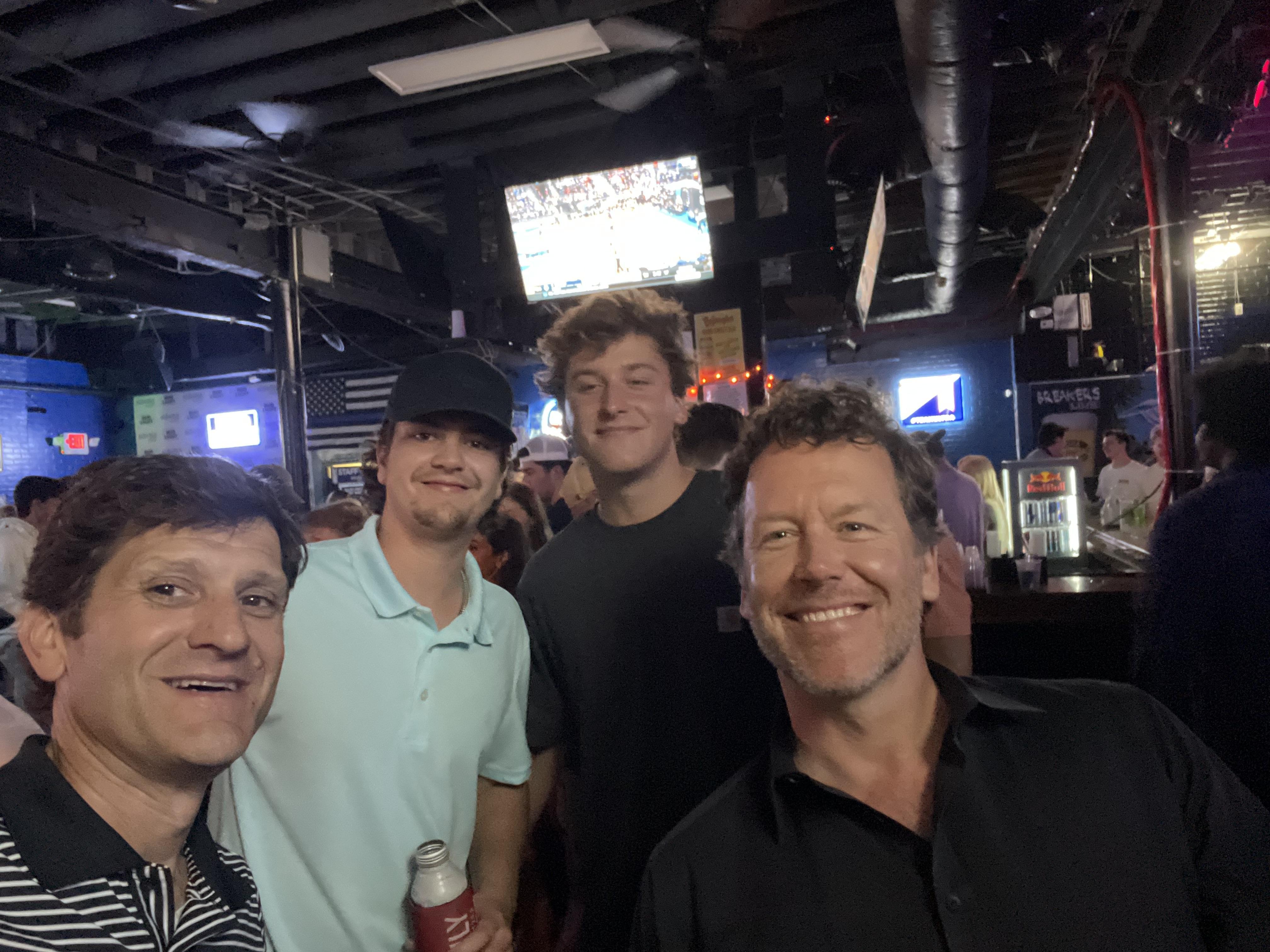 Bar fun with Caden and Greg C…